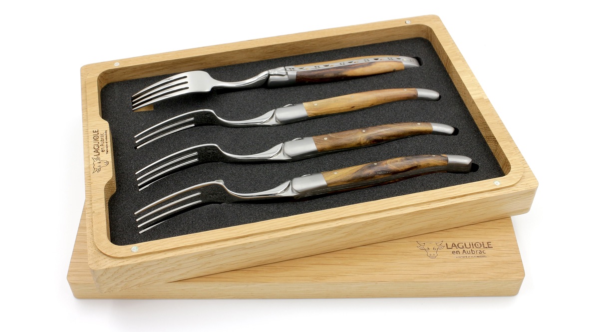 Laguiole en Aubrac Laguiole forks pistacio