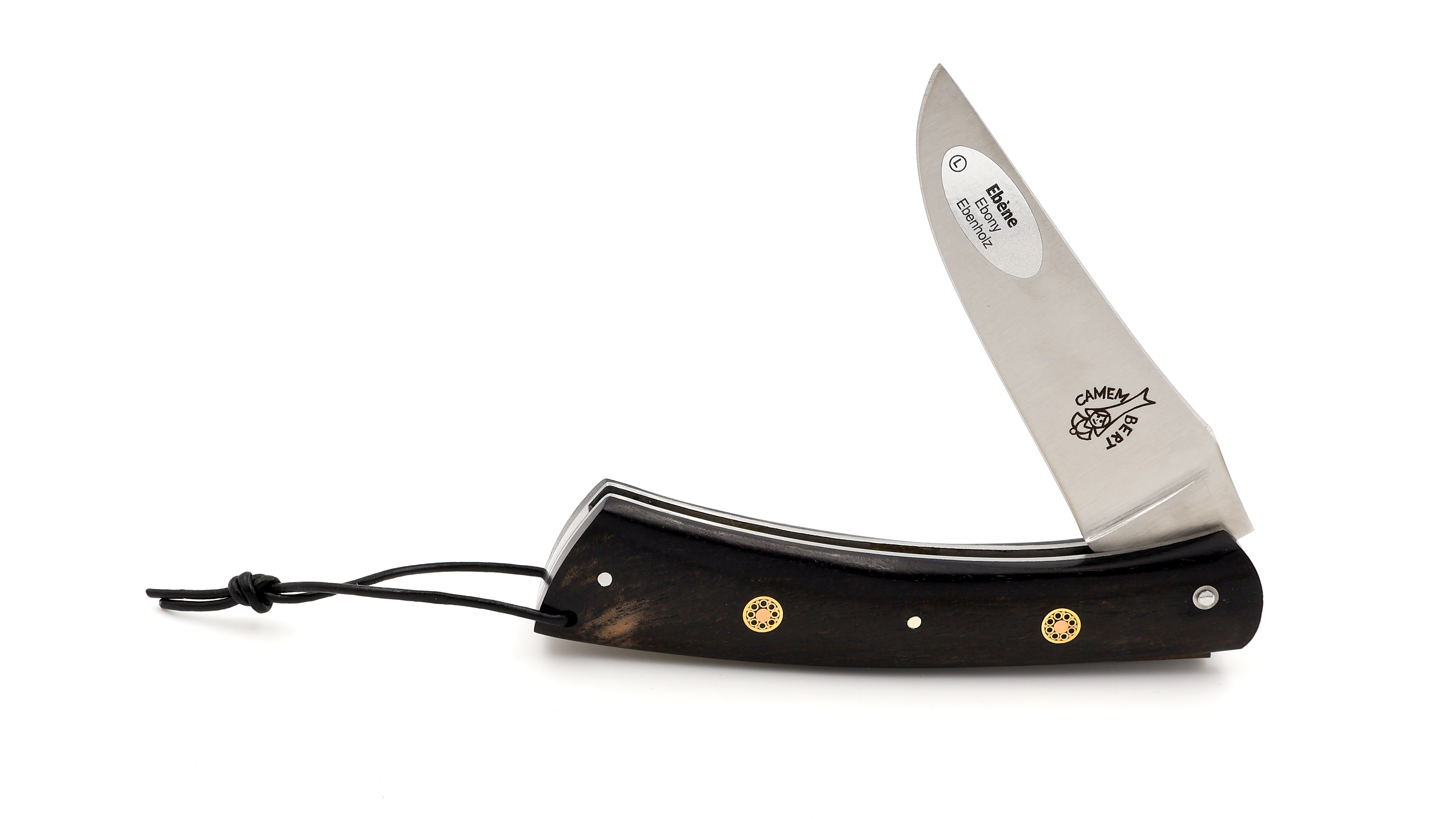 Laguiole en Aubrac CAMEMBERT knife ebony mosaik pins