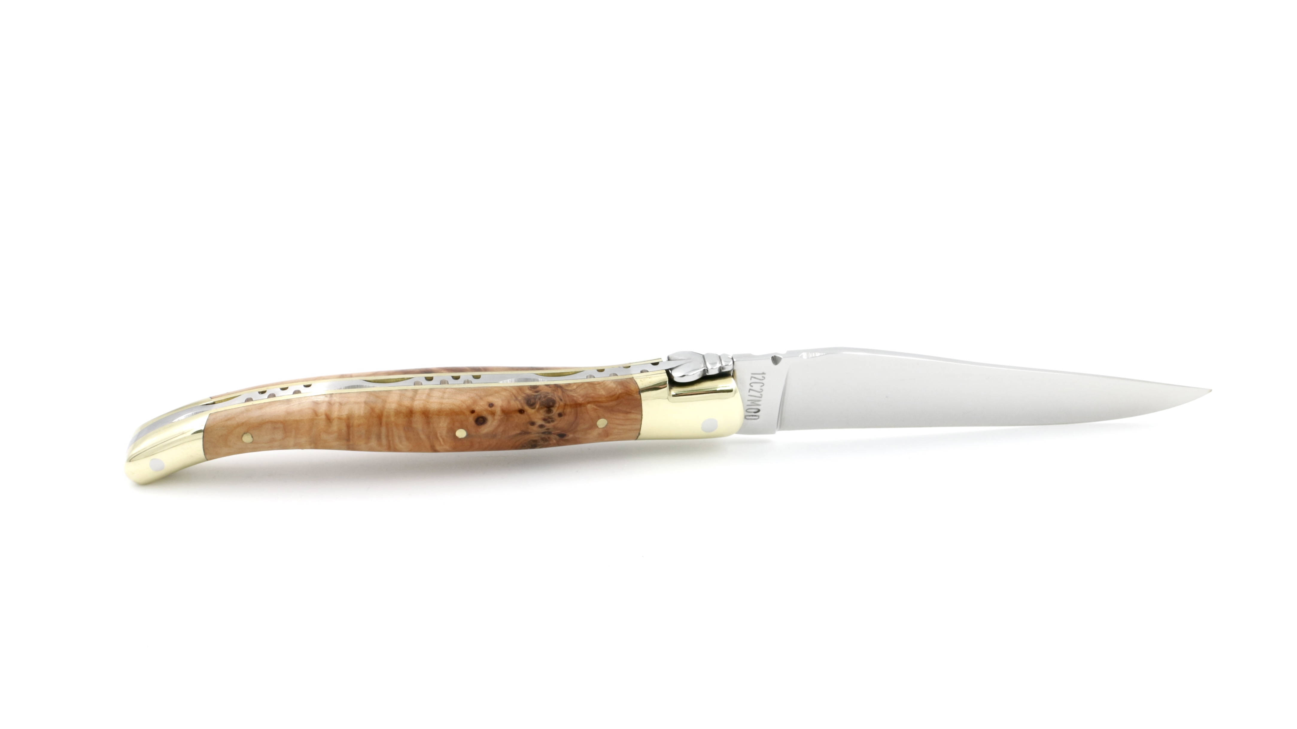 EE255A7D-CB08-4970-A182-921F1BEDCB74_1_201_a Laguiole en Aubrac Wacholder Messingbacken poliert 12 cm