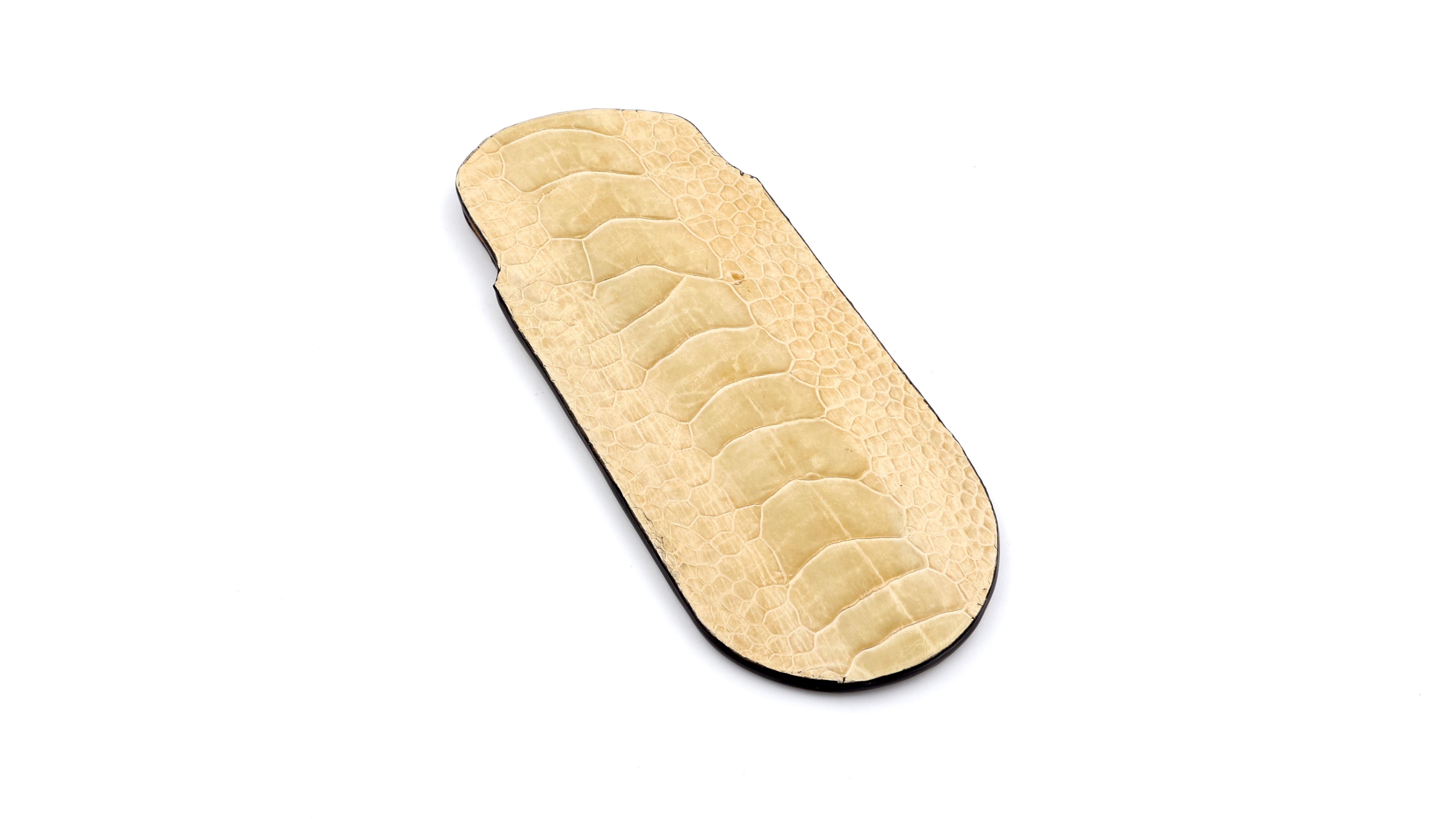 Atelier N°7 otrichleg leather ivory 14,5 cm
