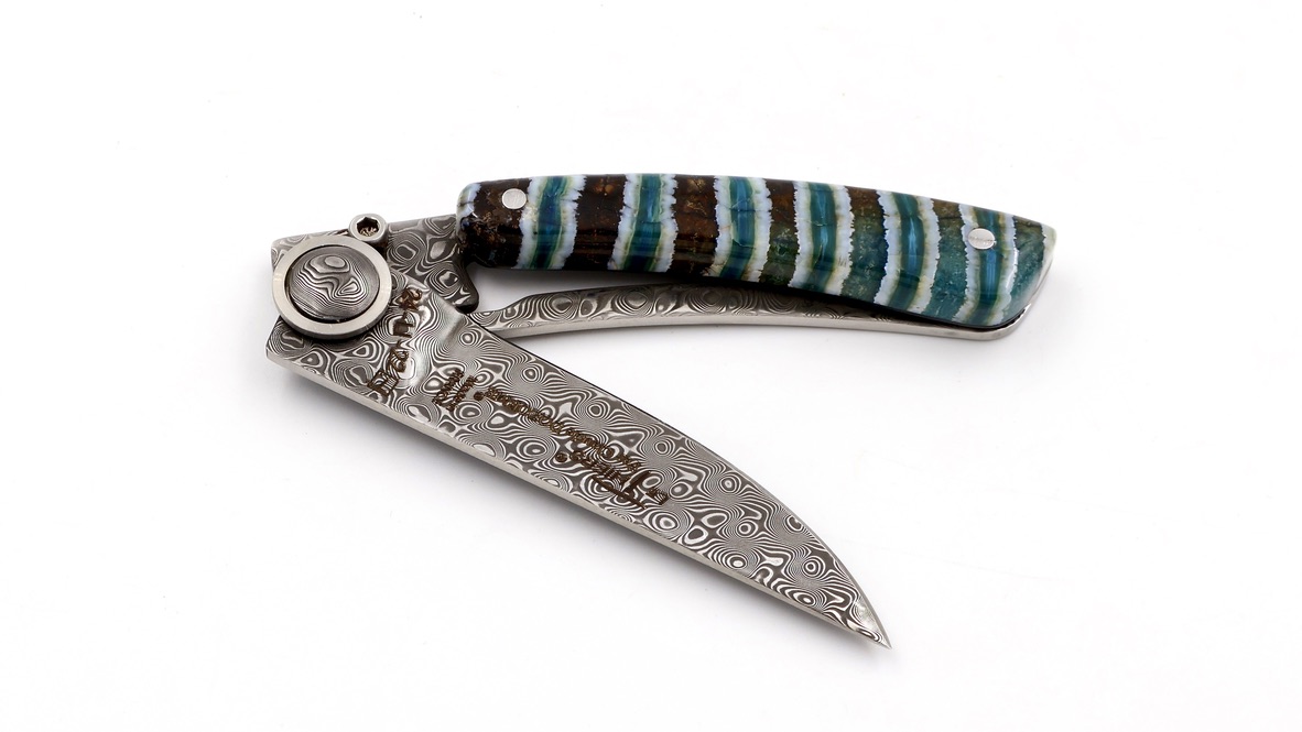 Claude DOZORME L'Atelier Thiers Liner Mammut Backenzahn Damastklinge  