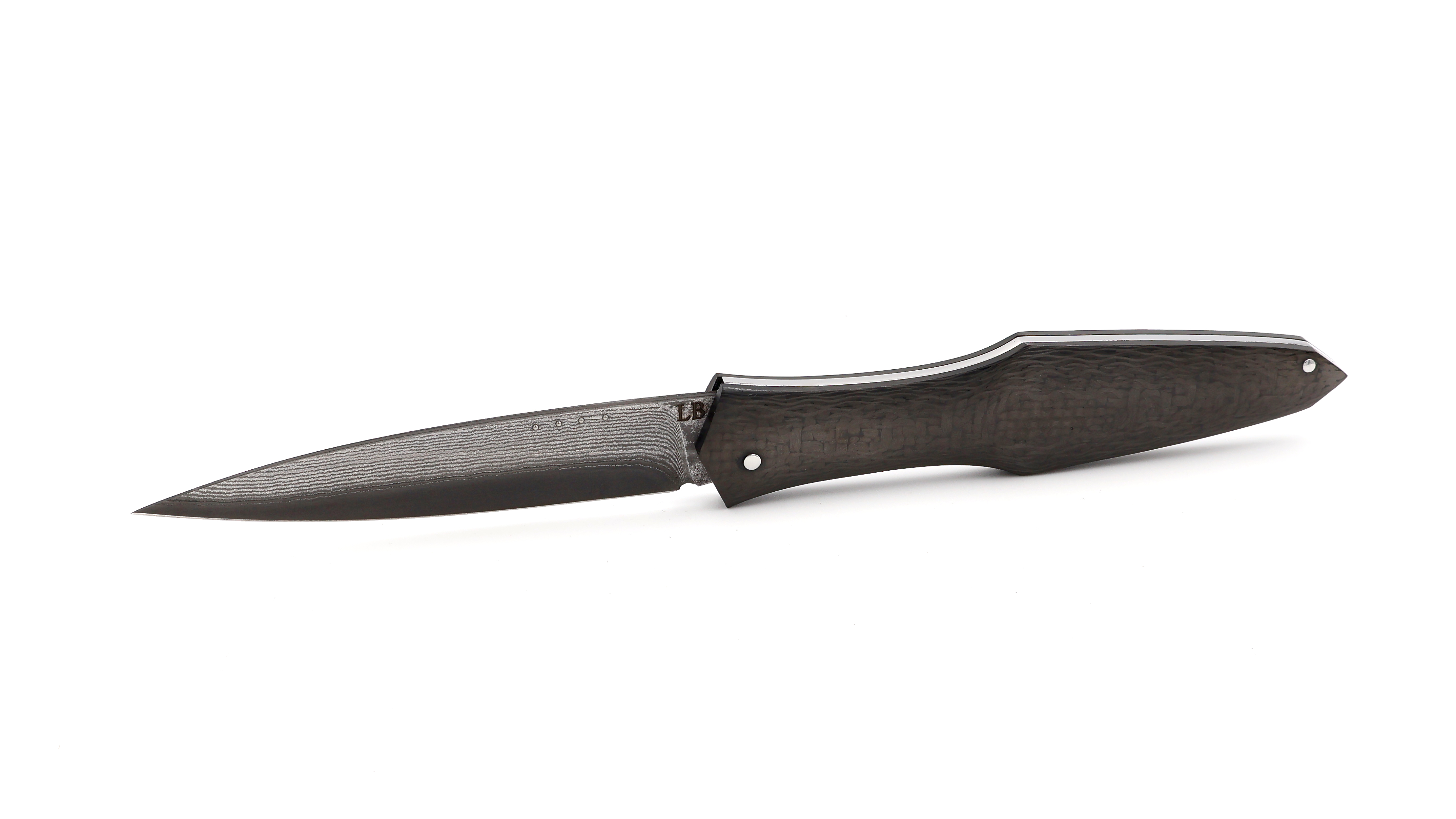 Laraud Blades MagnaPinna carbonfiber light suminagashi VG10 damascus