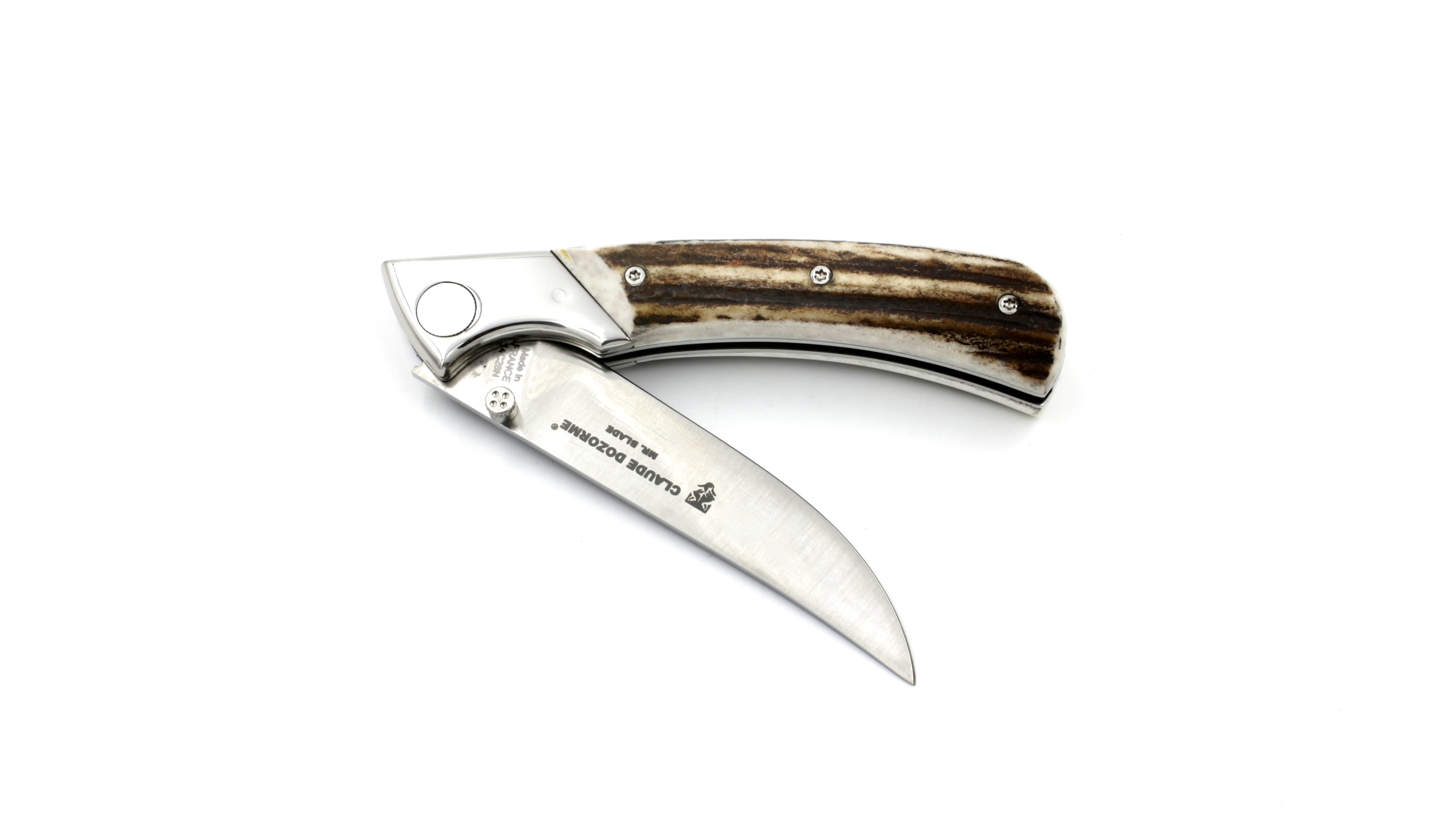 Claude DOZORME EOK hunting knife stag horn