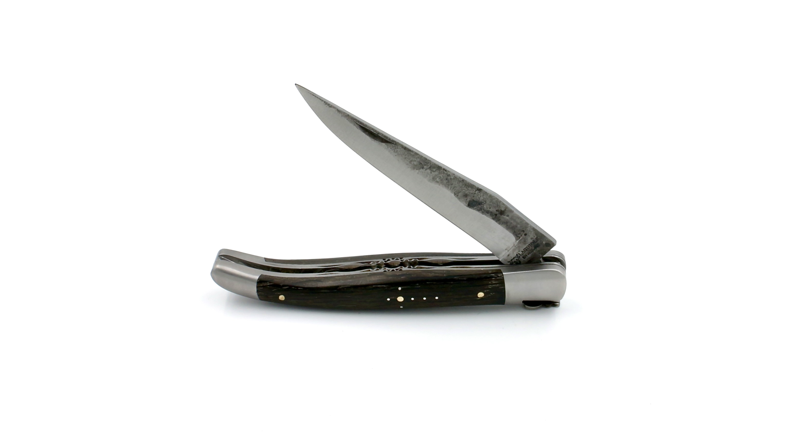 Laguiole en Aubrac Brut de Forge Mooreiche Doppelplatine 12 cm Laguiole en Aubrac Brut de Forge Mooreiche Doppelplatine 12 cm