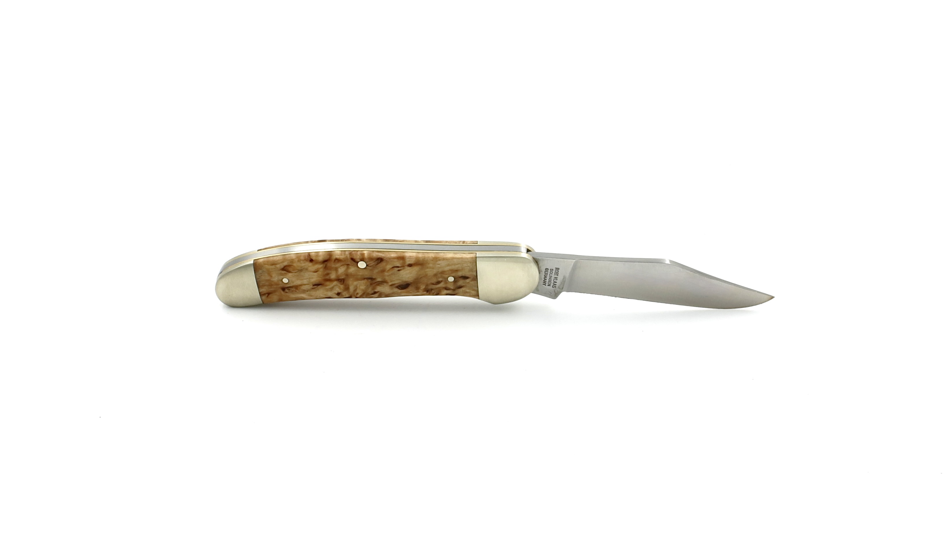 Robert Klaas US-Copperhead knife birch wood