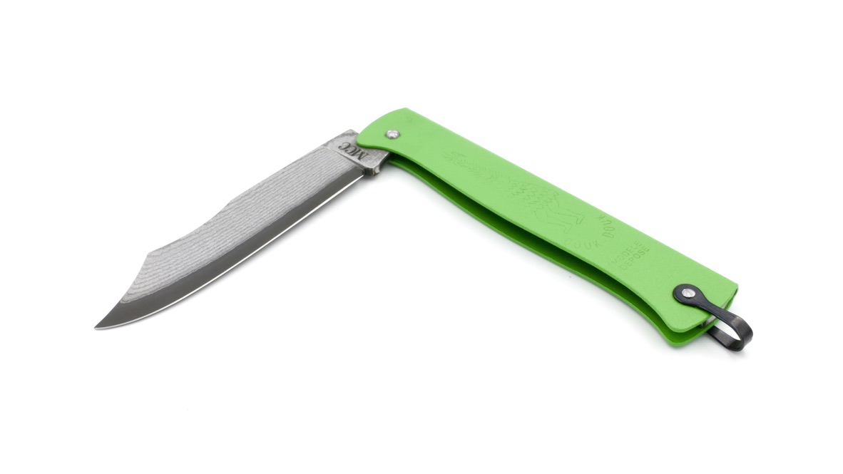 Cognet DOUK-DOUK knife 11 cm TAKEFU VG10 damascus green