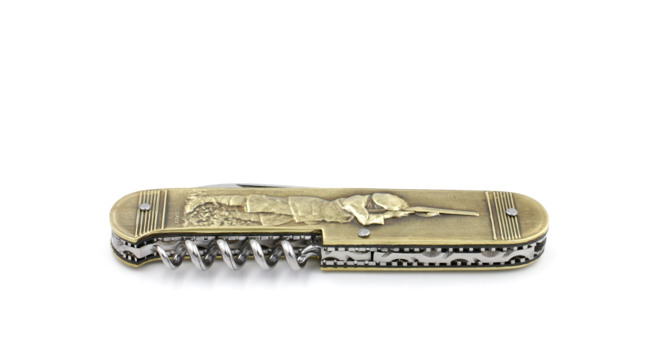 249P-Le-Chasseur-3 Sujet Couperier-Coursolle PRESTIGE Jäger 10,5 cm mit Korkenzieher