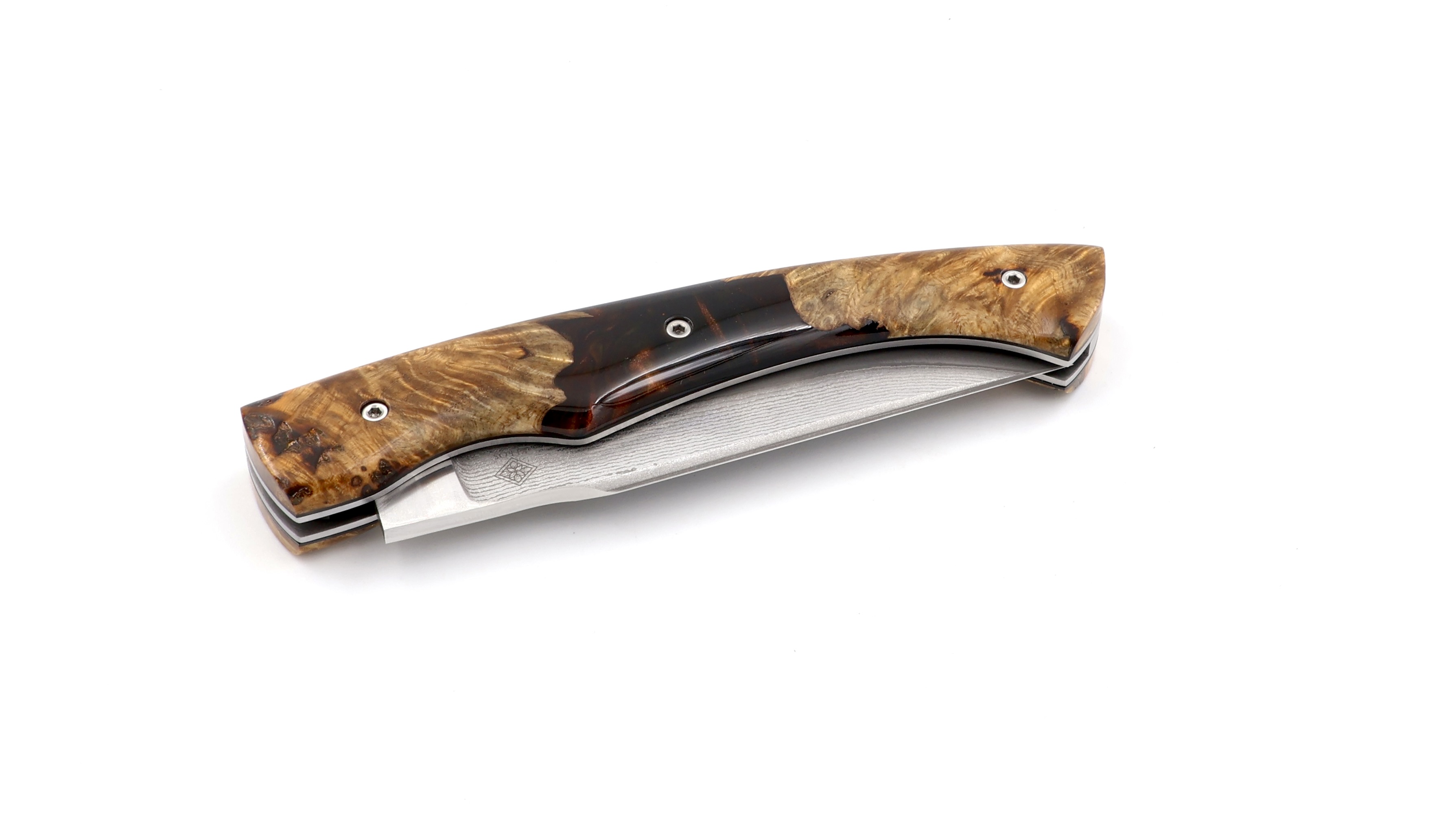 KLEOS Taschenmesser LYKOS Hybrid VG10 Damastklinge