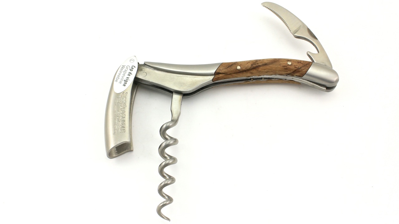 Laguiole en Aubrac Laguiole Sommelier knife wine grape with engraving and engraving bee winegrape 