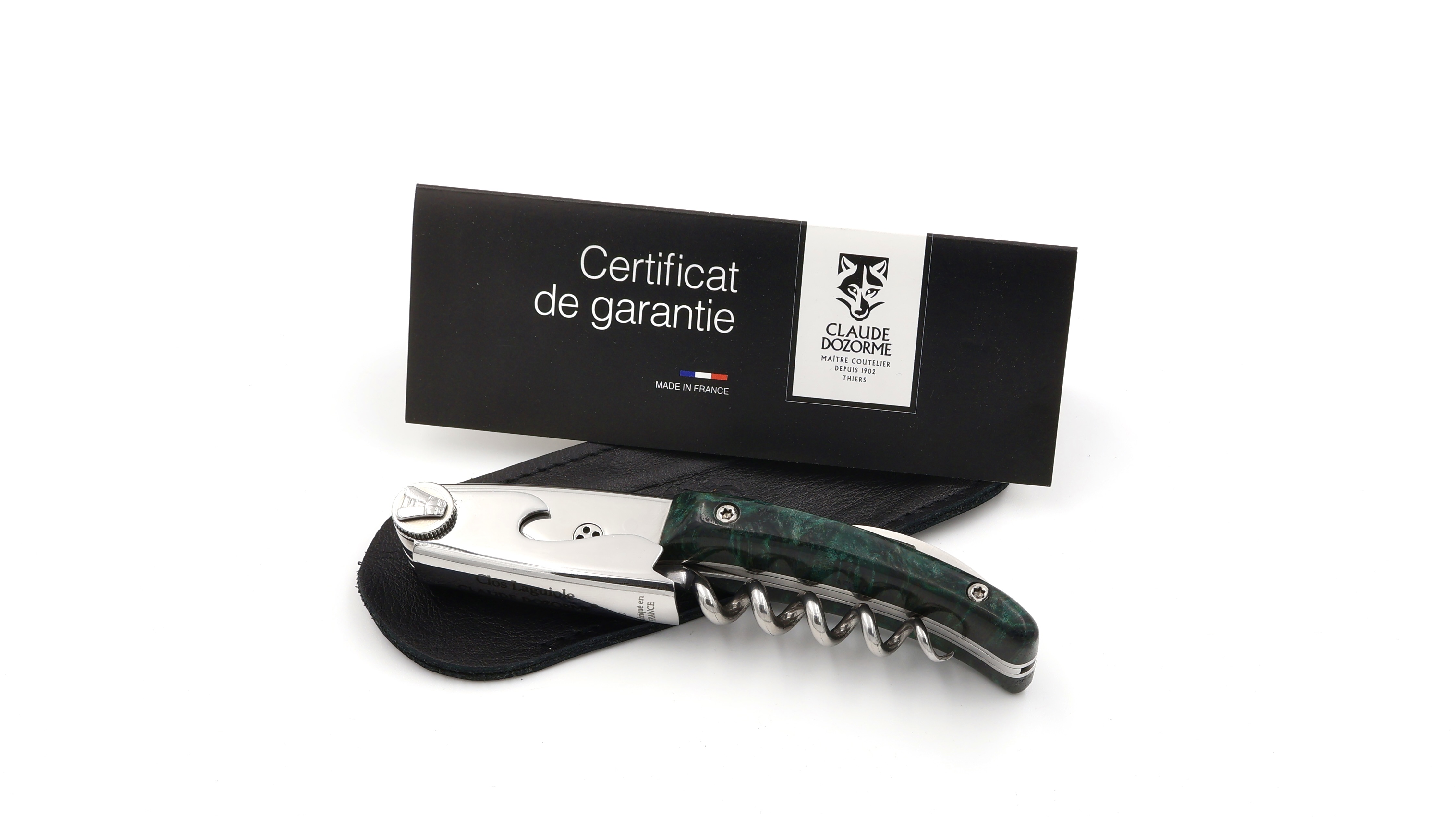 Claude DOZORME CLOS Laguiole sommelier knife maple burlwood Claude DOZORME CLOS Laguiole sommelier knife maple burlwood