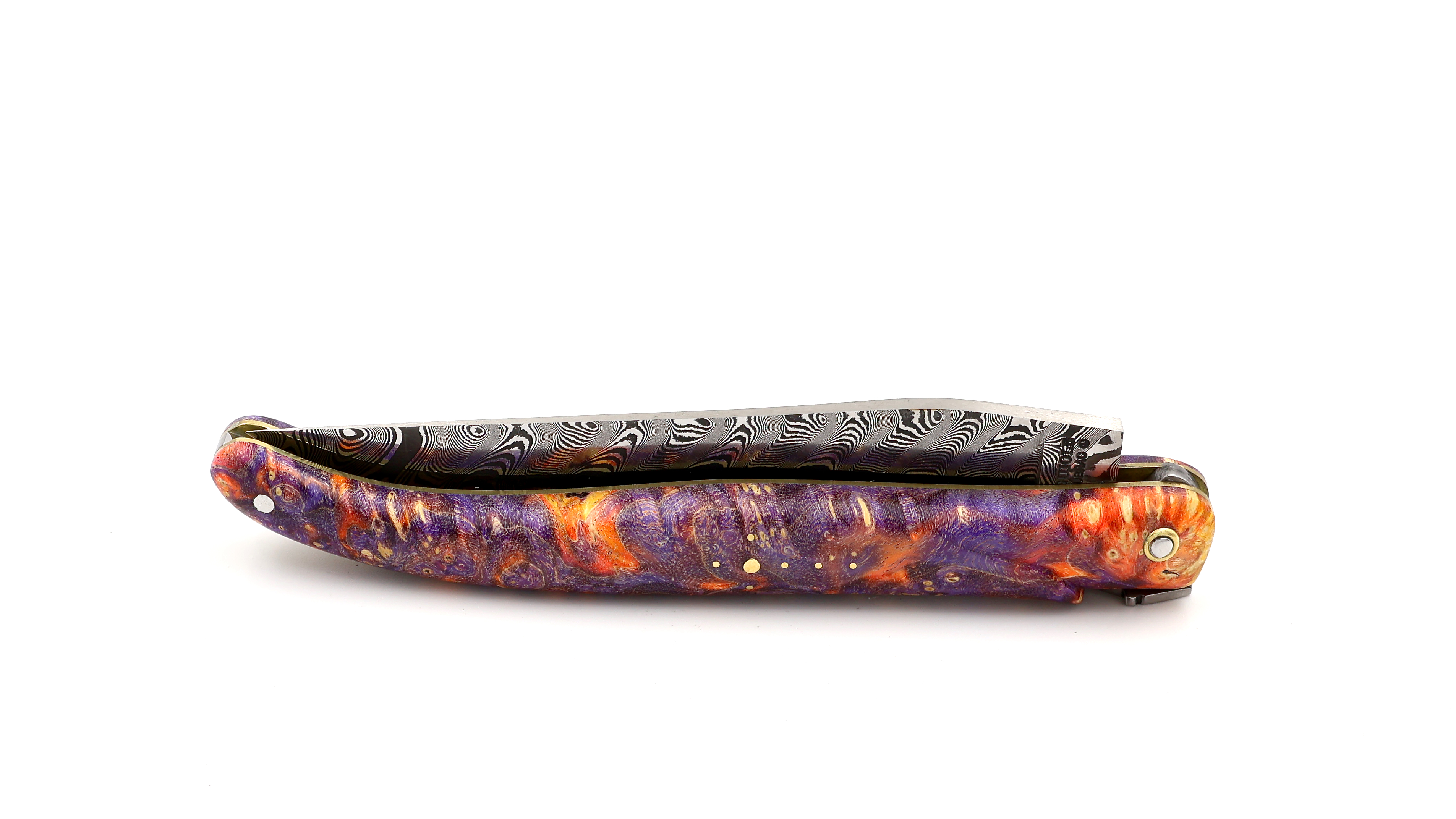 Laguiole en Aubrac Biene WELTRAUM DSC® Carbondamast Holunder Wurzelholz 12 cm