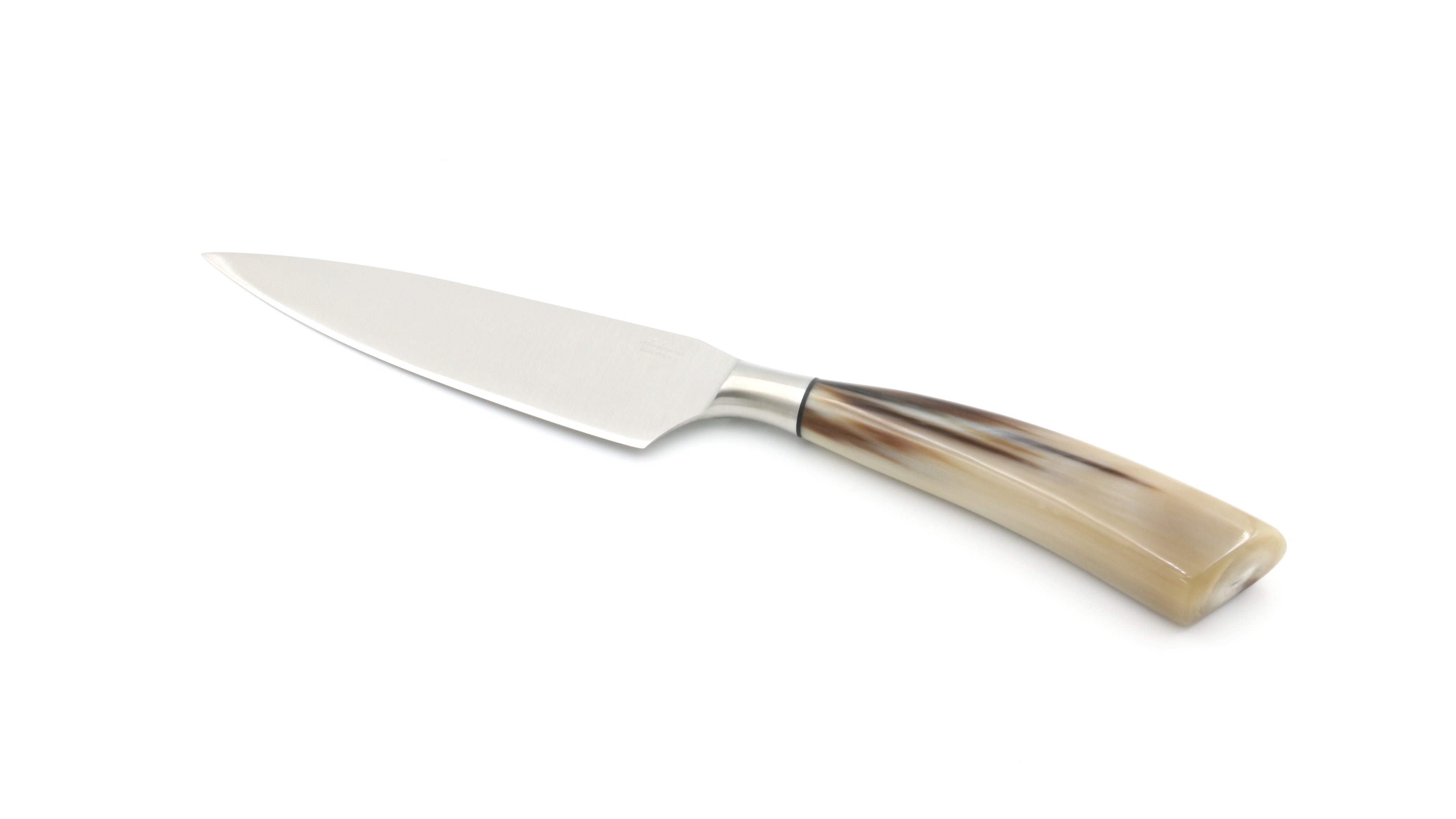Saladini small chef knife shiny horntip 16,5 cm