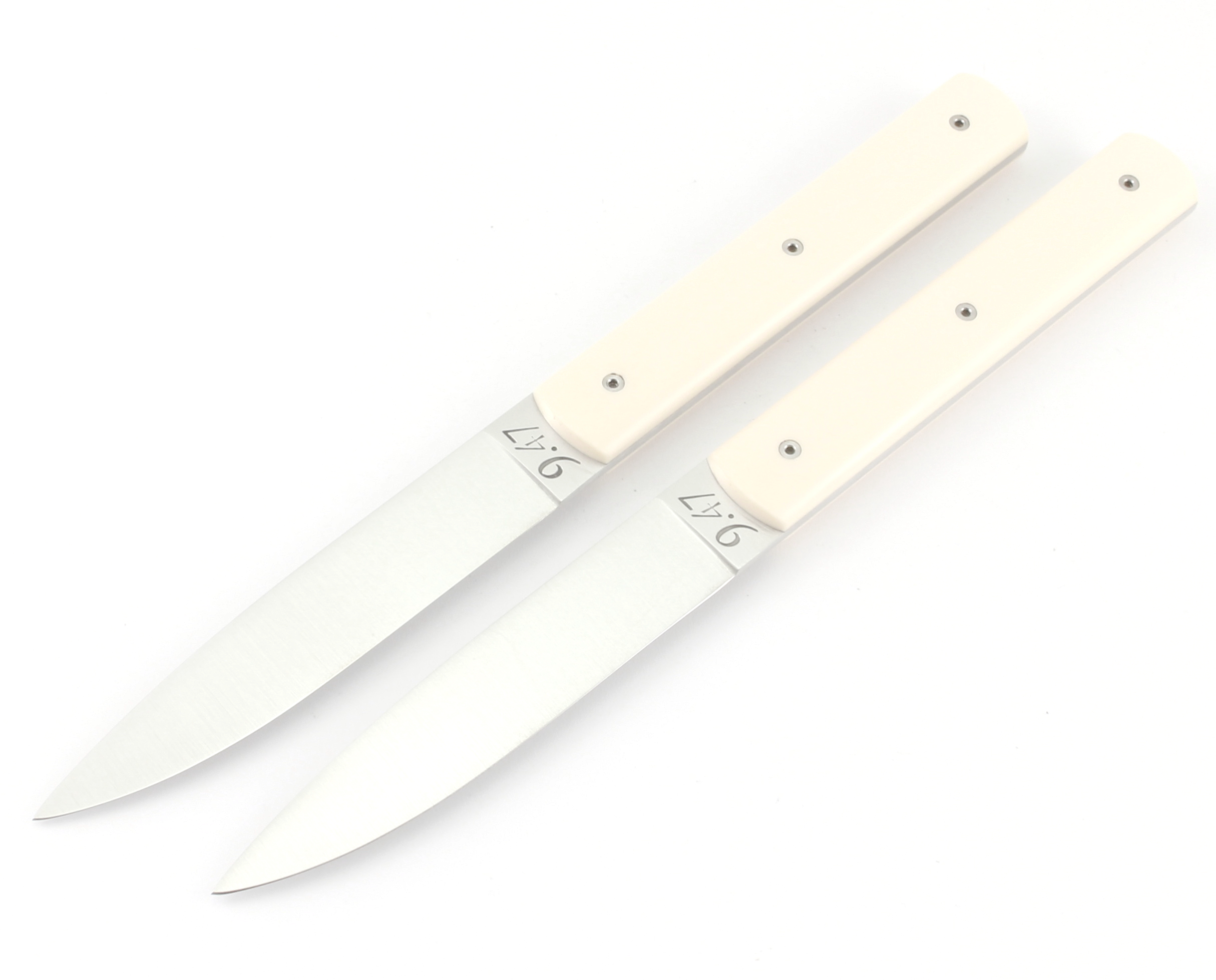 PERCEVAL 9.47 Steak knives set of 4 or set of 2 ivory