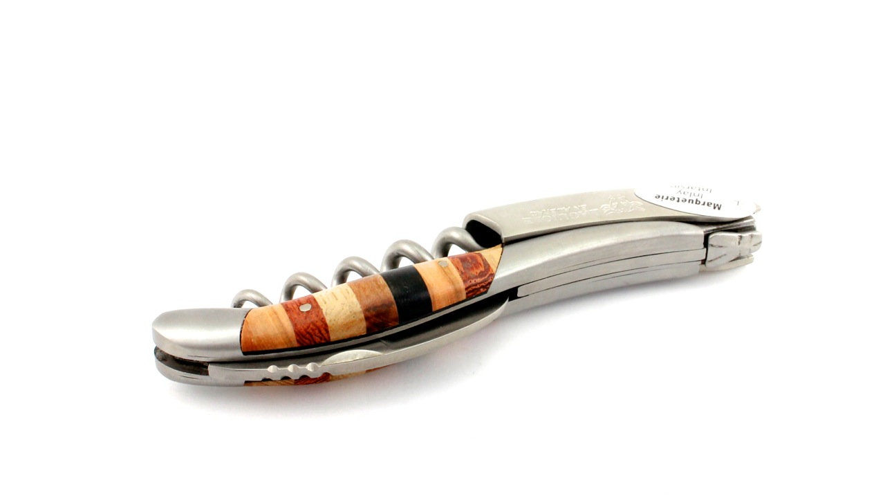 Laguiole en Aubrac Laguiole Sommelier knife Marquetterie/Woodstock