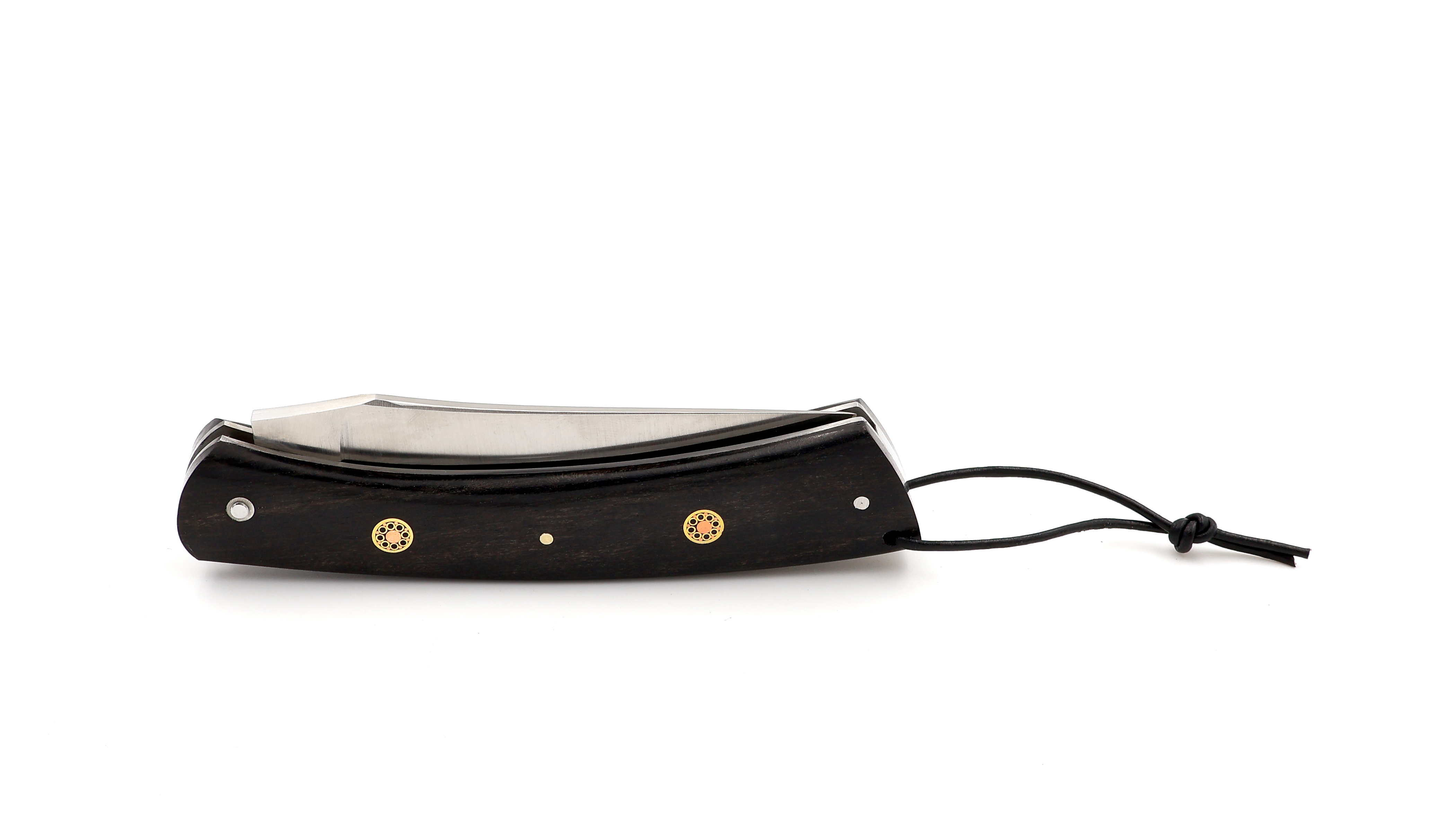 Laguiole en Aubrac CAMEMBERT knife ebony mosaik pins