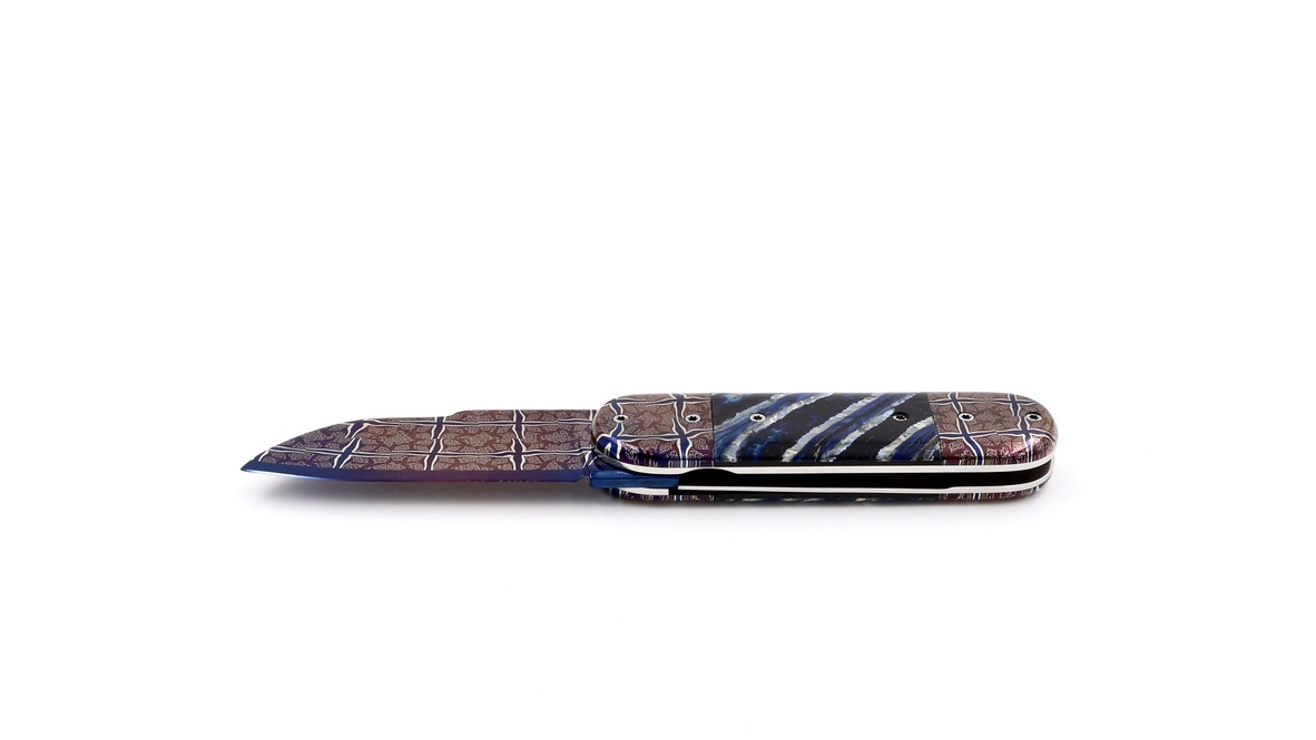 Philippe Soeuvre le BULL mammoth tusk damaskus blade 
