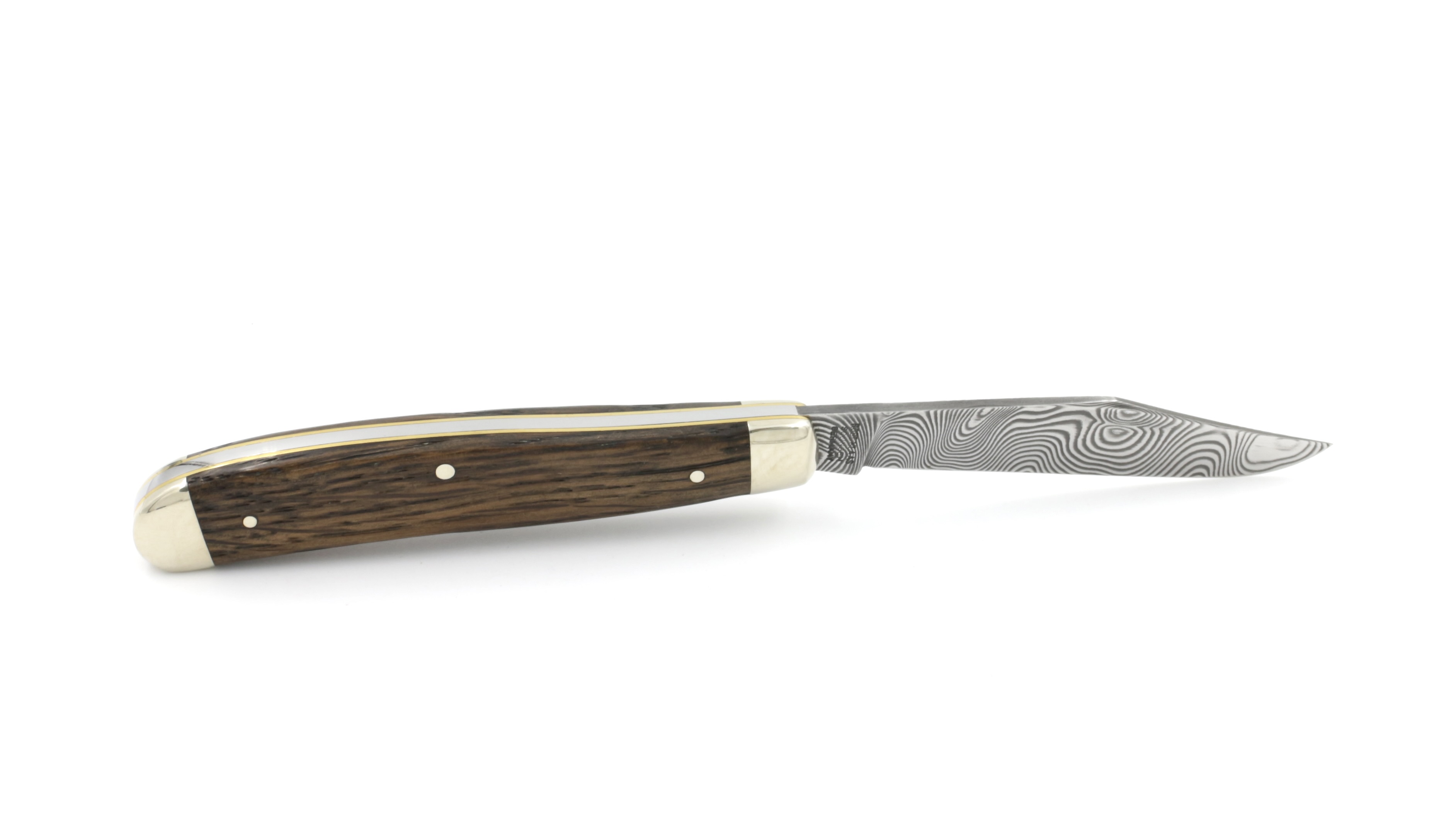 Robert Klaas Trapper Messer Mooreiche Damast ferus