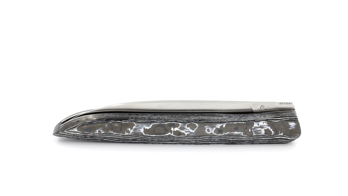 Roland LANNIER folding knife Why so serious? WHITE STORM