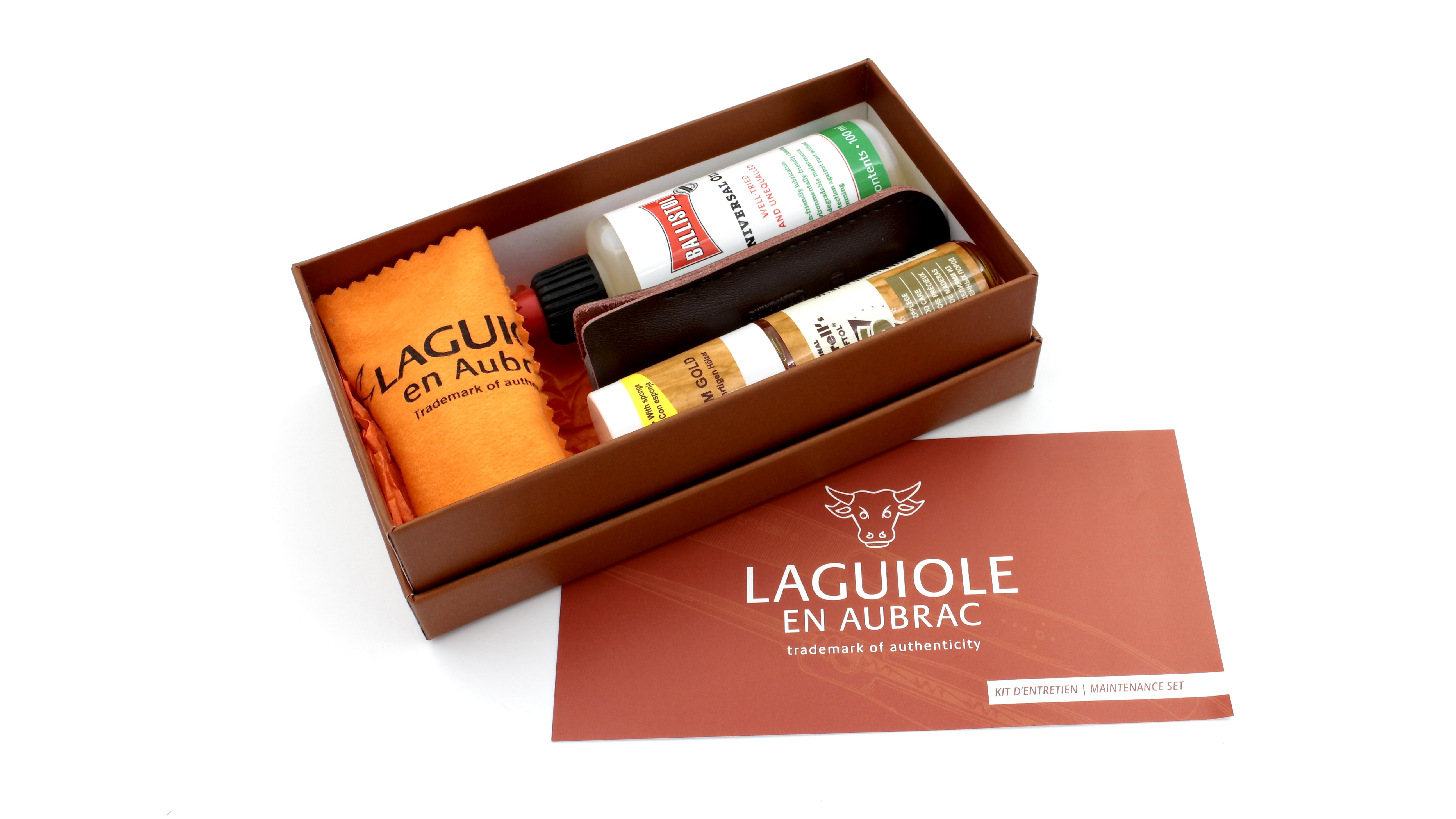 Laguiole en Aubrac 4-teiliges Messer Pflegeset 