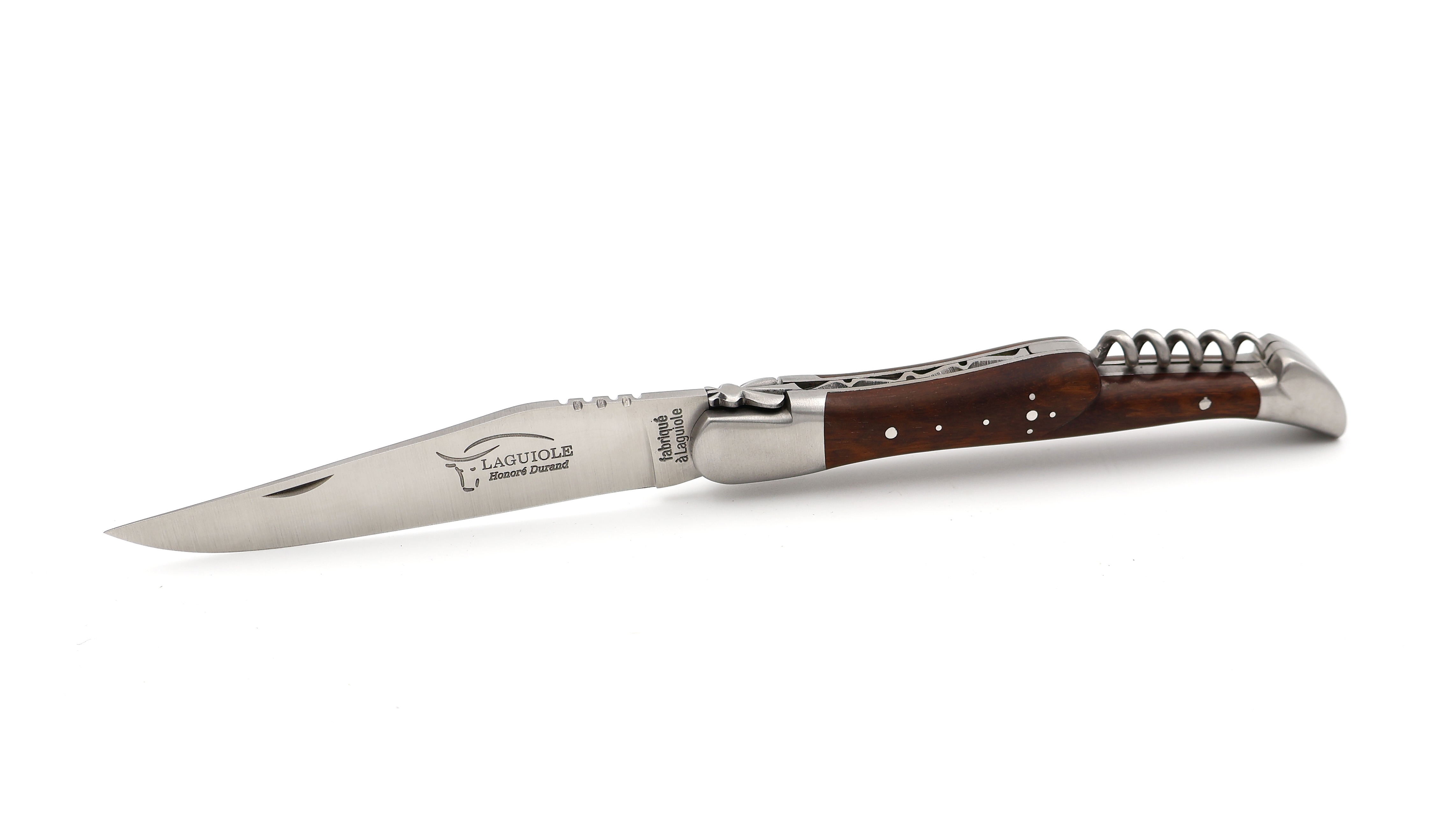 Honoré Durand Laguiole Prestige Amourette matt 12 cm mit Korkenzieher