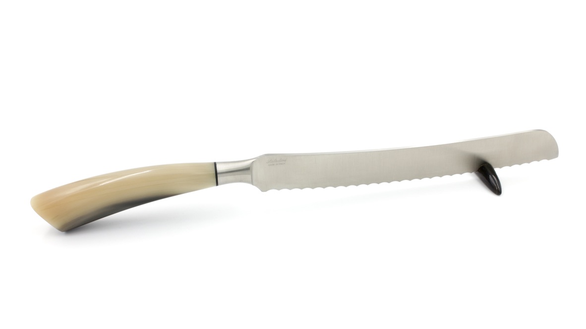 Saladini bread knife  horntip 23,5 cm 