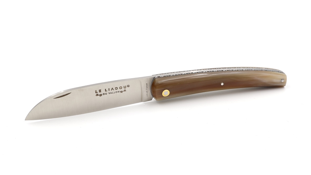 Liadou du Vallon® Winzermesser Hornspitze guillochiert 12 cm