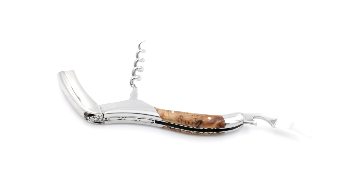 6107C193-607C-472C-AC37-9CB51704F2FD_1_105_c Laguiole en Aubrac Sommeliermesser Wacholder poliert guillochiert besondere Biene