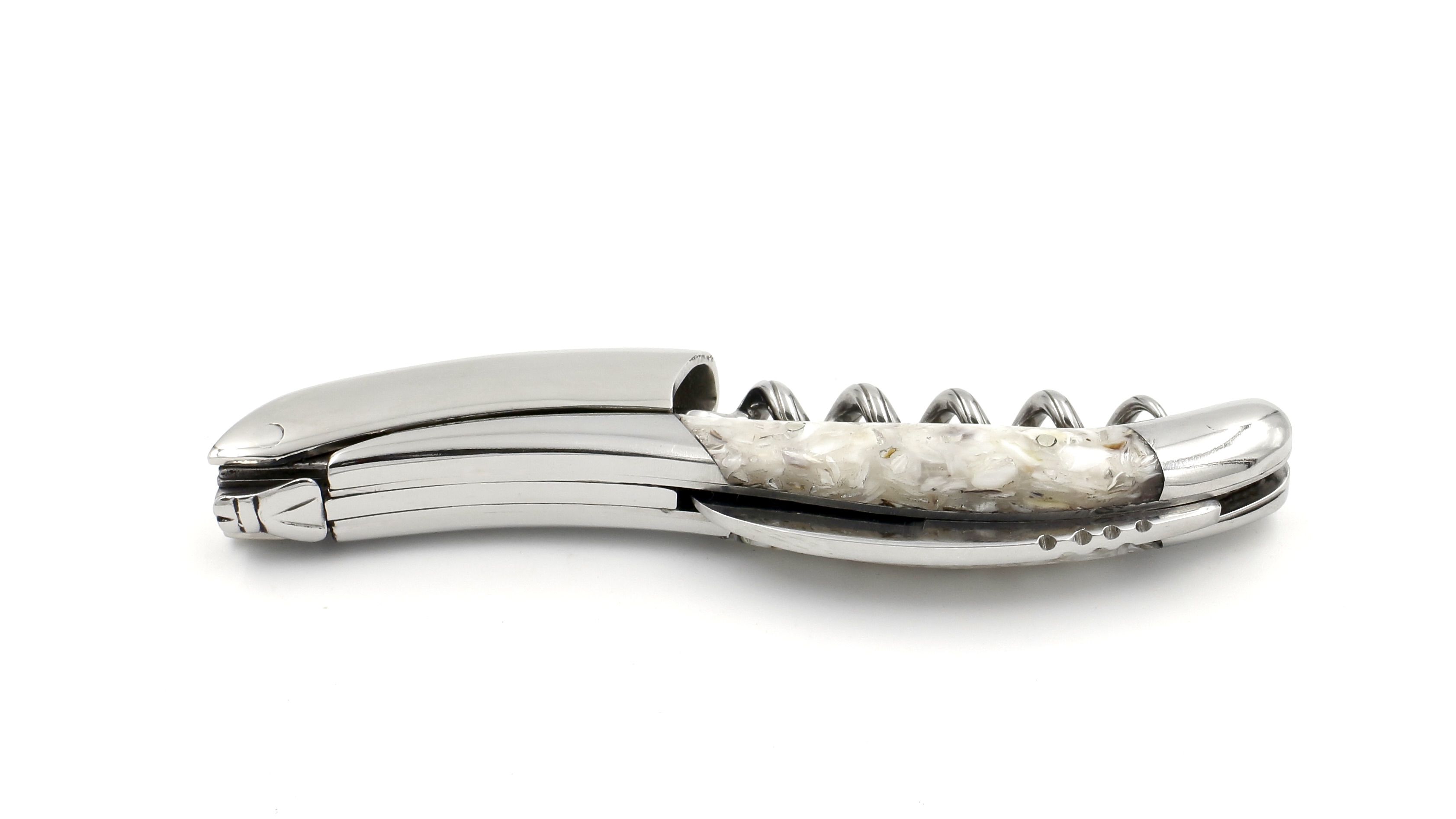 Laguiole en Aubrac Laguiole Sommelier knife oyster shells shiny