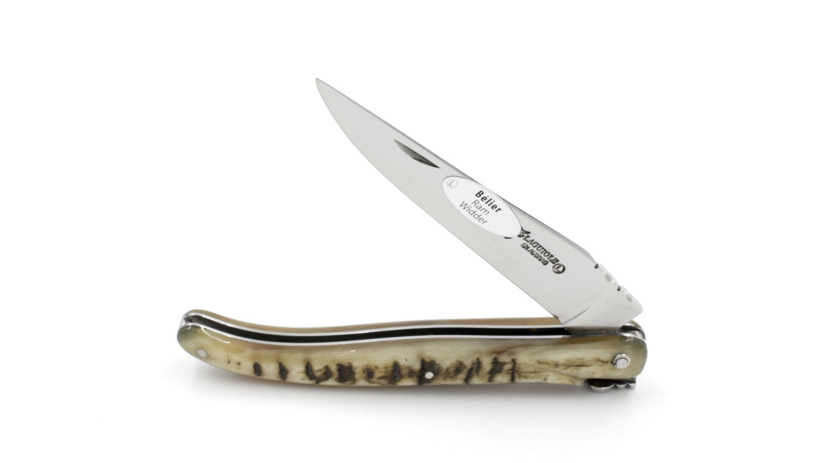 ED743897-41A3-4179-BC26-13B4766638BF_1_105_c Laguiole en Aubrac ramhorn crust full handle 12 cm