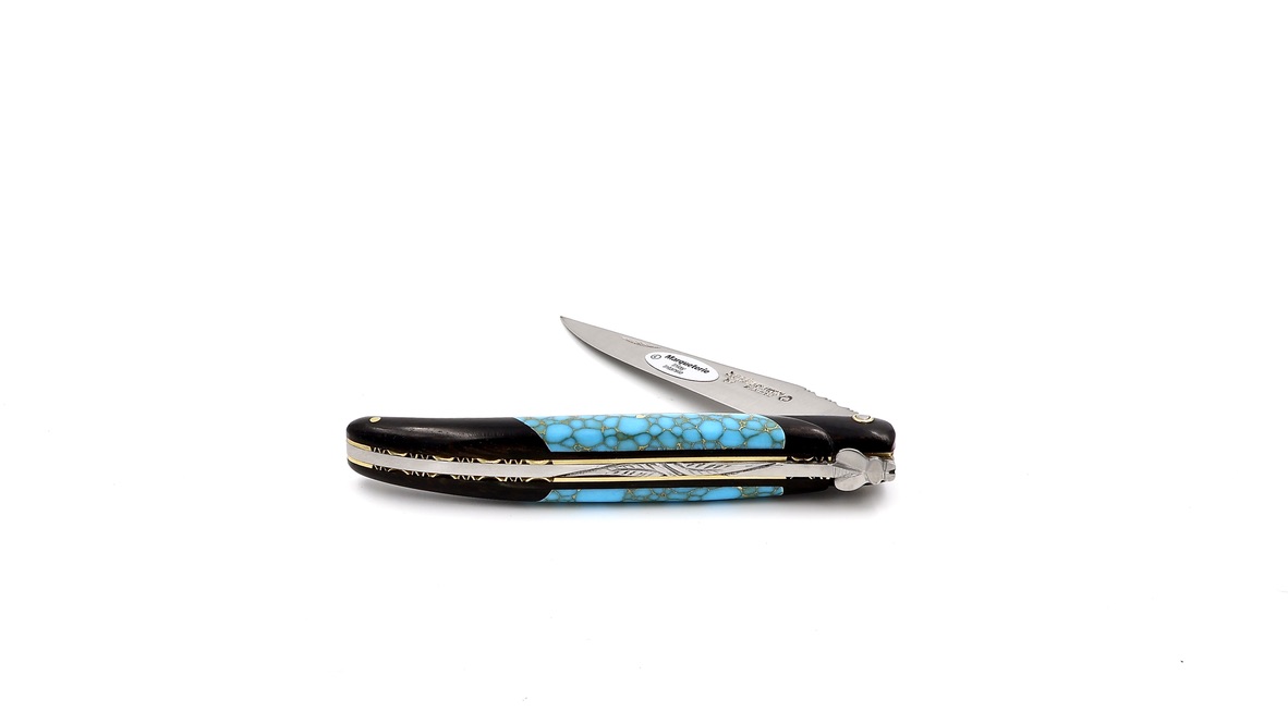 Laguiole en Aubrac TÜRKIS Ebenholz 12 cm 