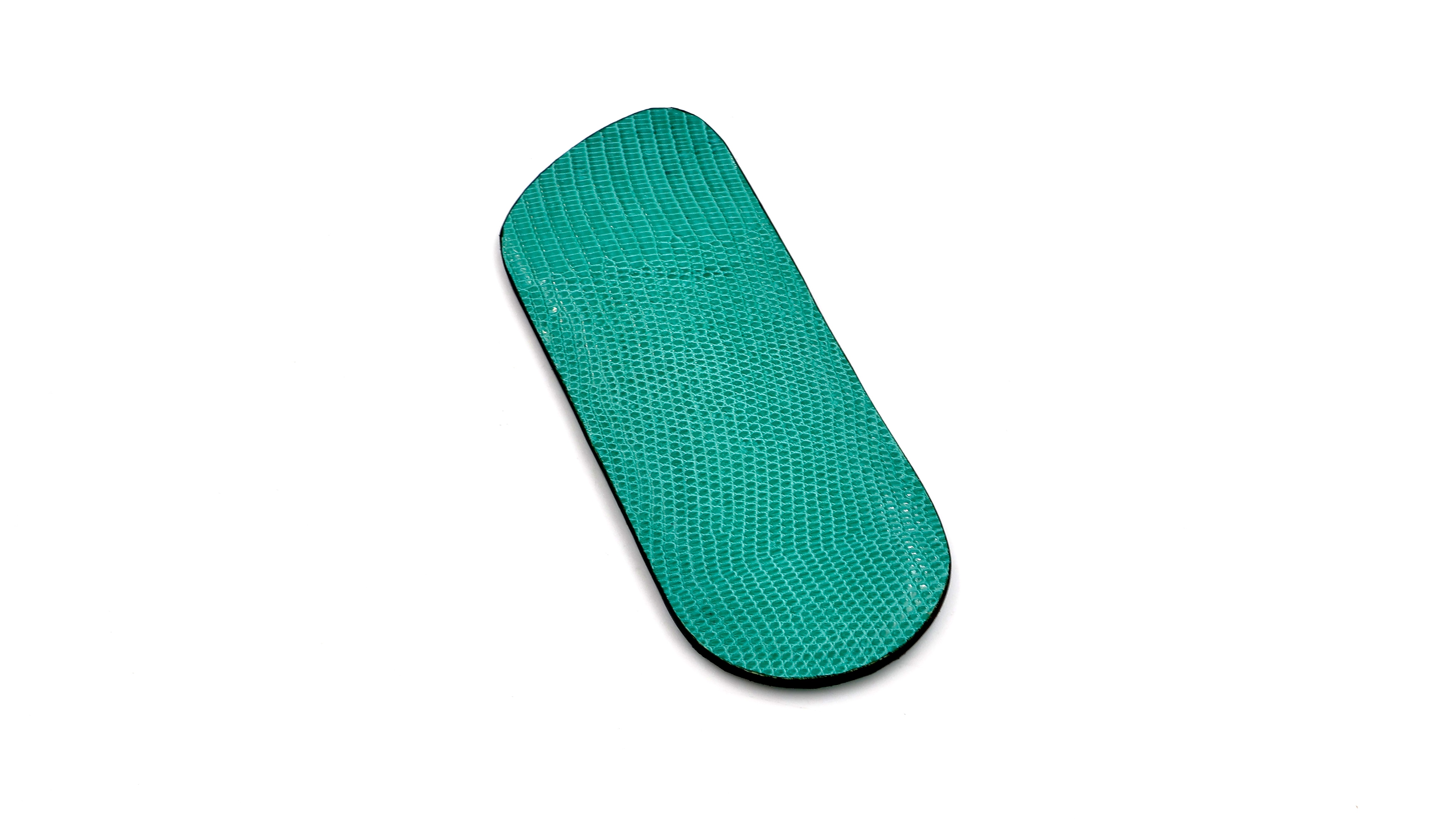 Atelier N°7 Lizzard leather turquiose green 14 cm