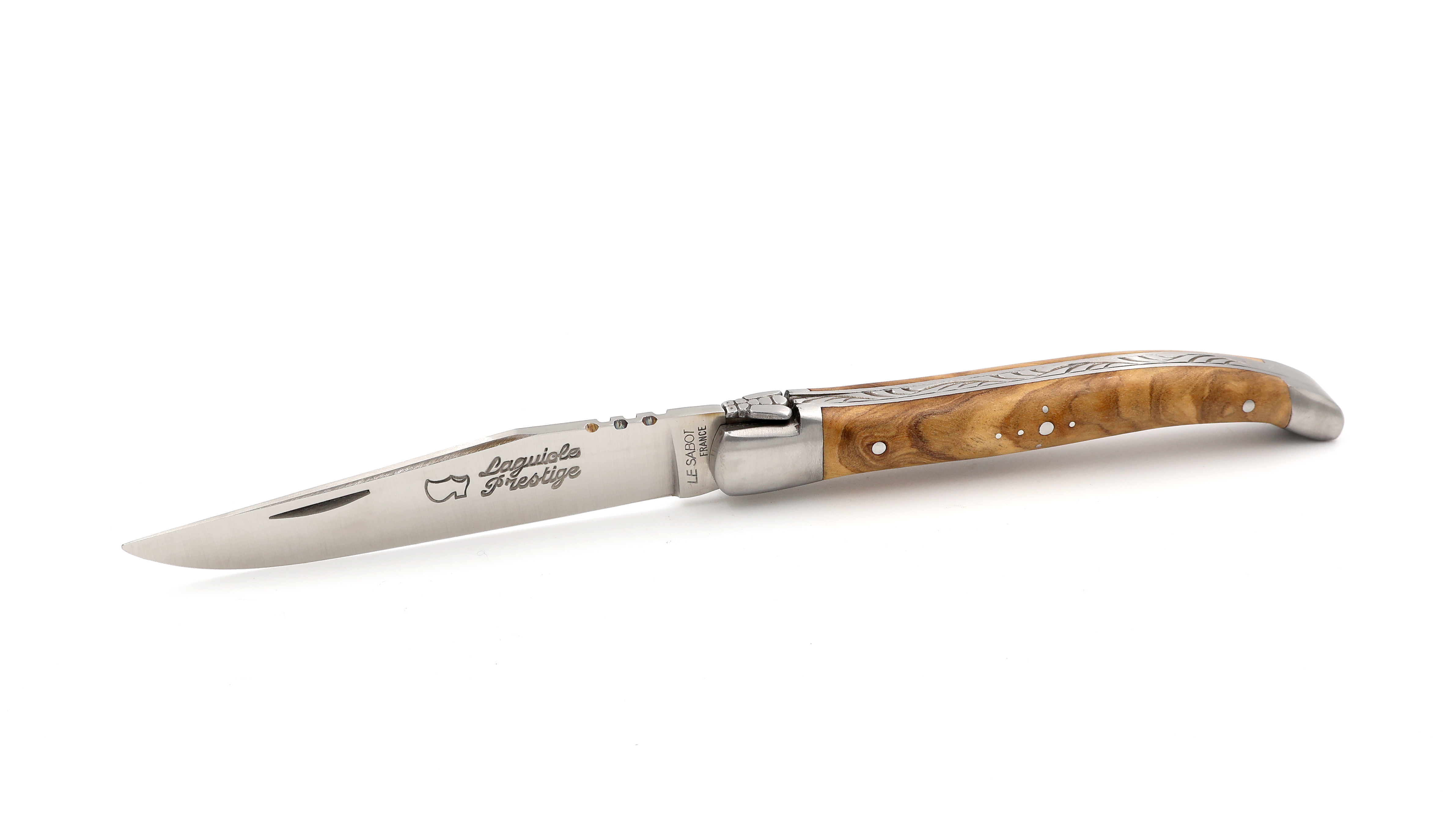 AU SABOT Laguiole knife 12 cm olive wood