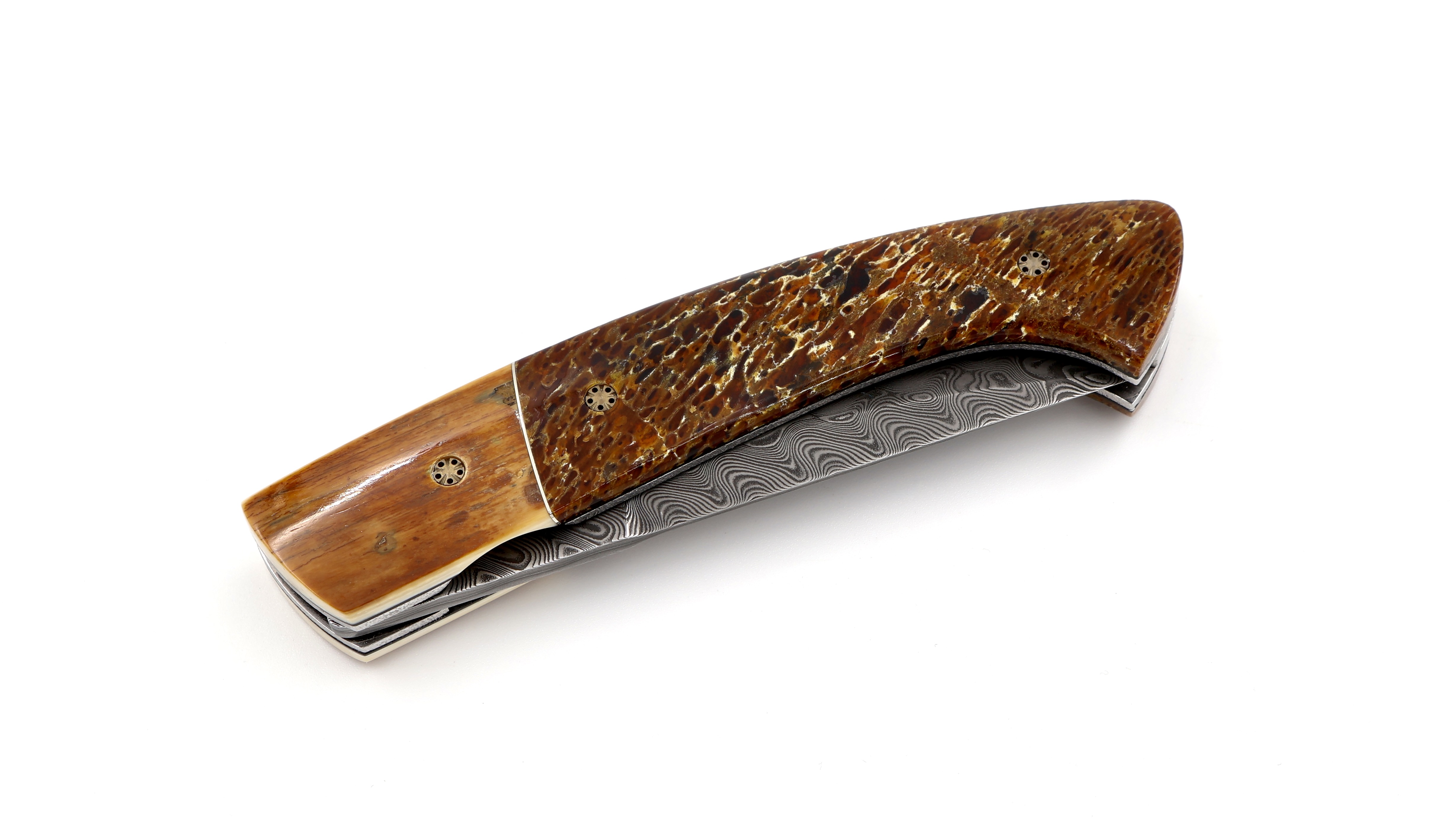 MANU LAPLACE 1515 CUSTOM  mammoth-fermurebone  damascus blade