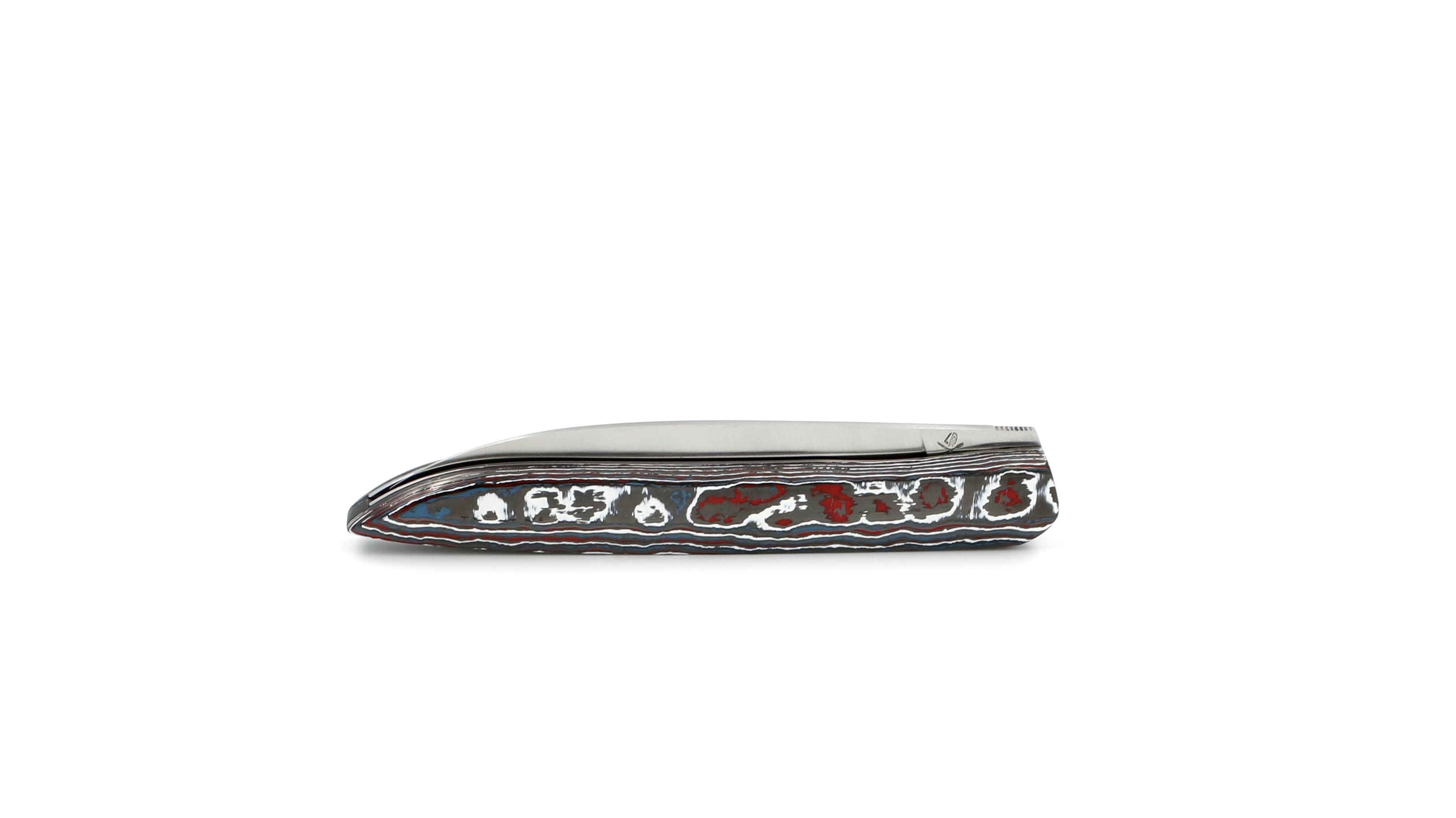 Roland LANNIER folding knife Why so serious? NEBULA