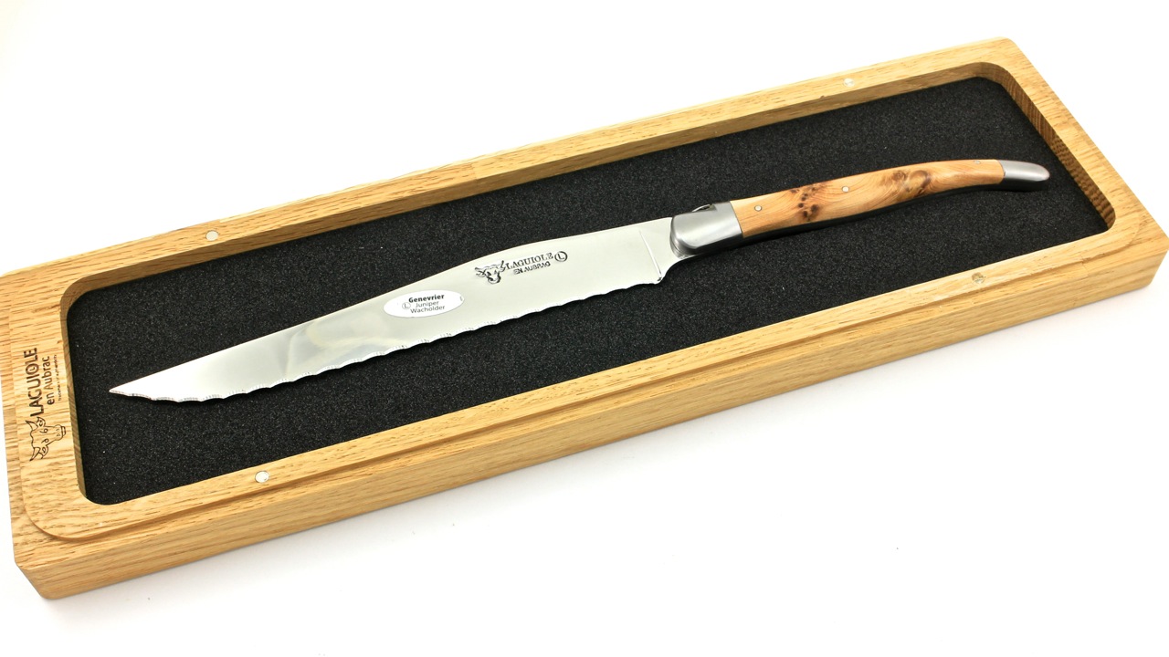 Laguiole en Aubrac Laguiole Brotmesser Wacholder 18 cm