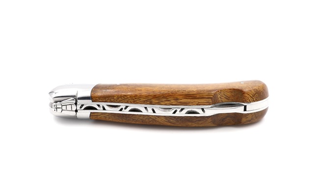 ARBALETE G. David  Laguiole Jagdmesser NATURE Wüsteneisenholz poliert 12 cm