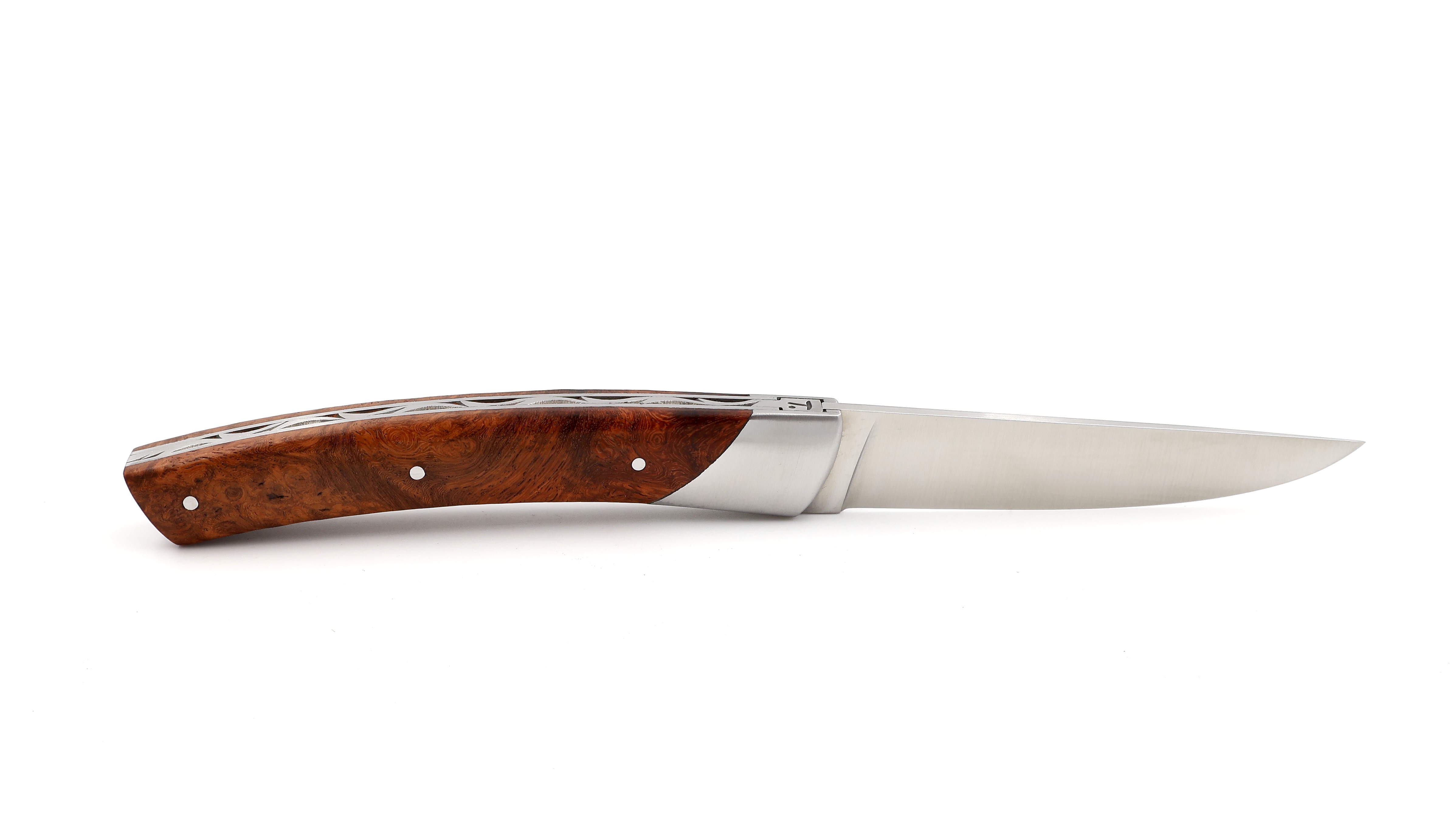Chambriard Thiers knife COMPAGNON amboina burl red