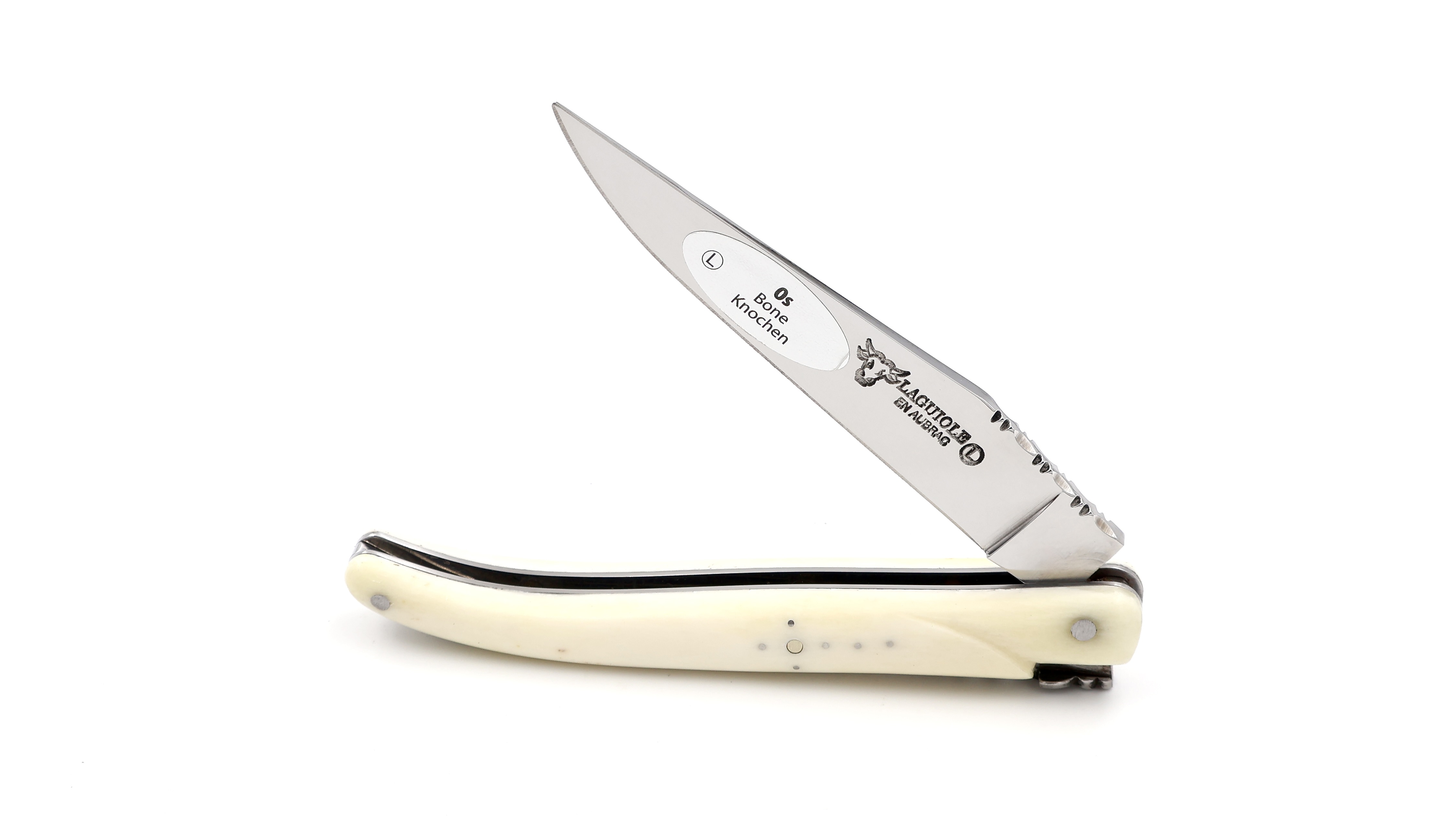 Laguiole en Aubrac bone full handle 10 cm