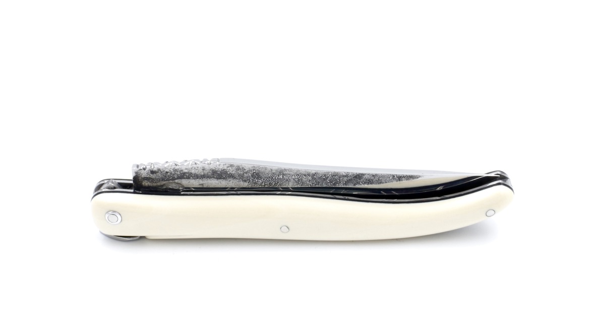 Laguiole en Aubrac MANDAILLES  Brut de Forge Mammutelfenbein massiv 12 cm
