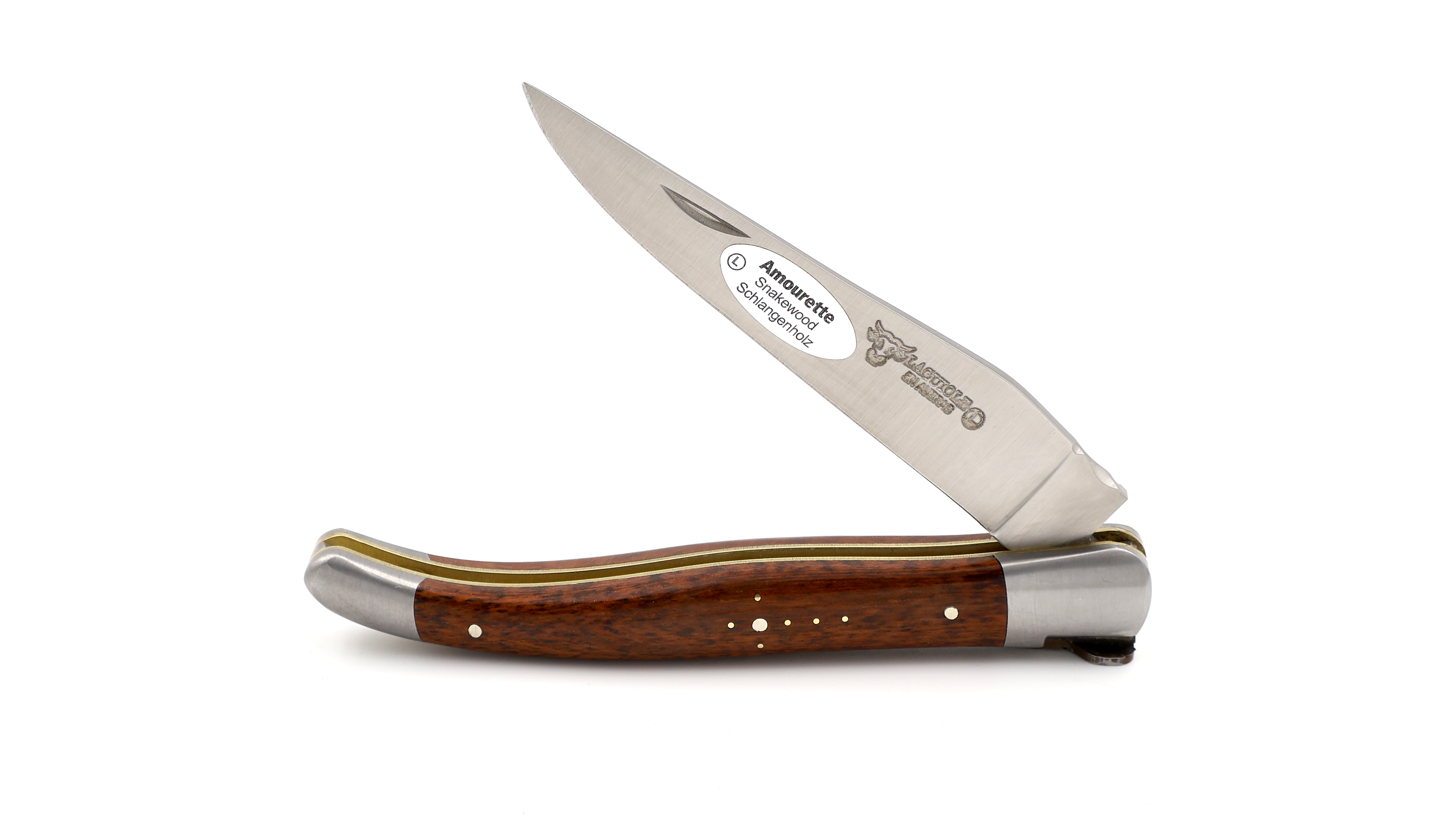 Laguiole en Aubrac Modell Amour Amourette guillochierte Platine 12 cm