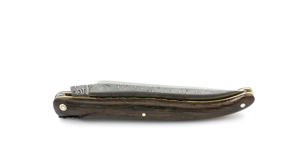 Laguiole en Aubrac Modell ECLIPSE DSC® rostfreier Rosendamast Mooreiche 12 cm 