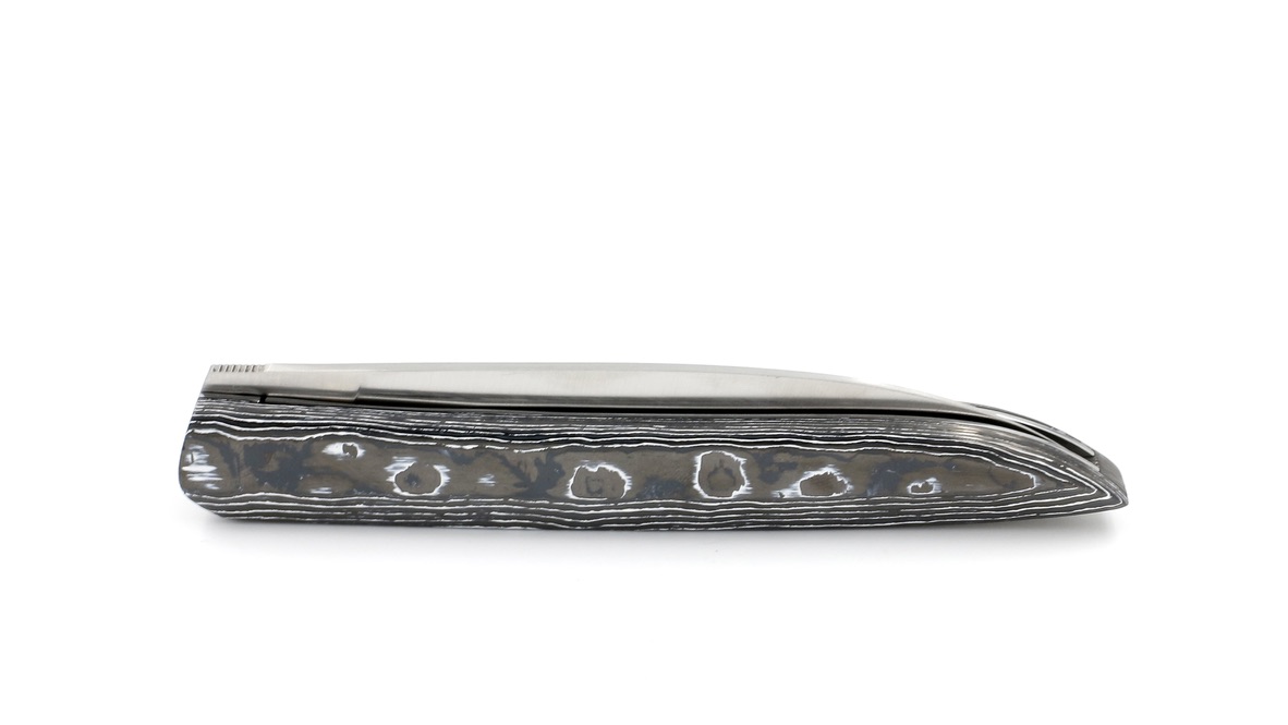 Roland LANNIER folding knife Why so serious? WHITE STORM