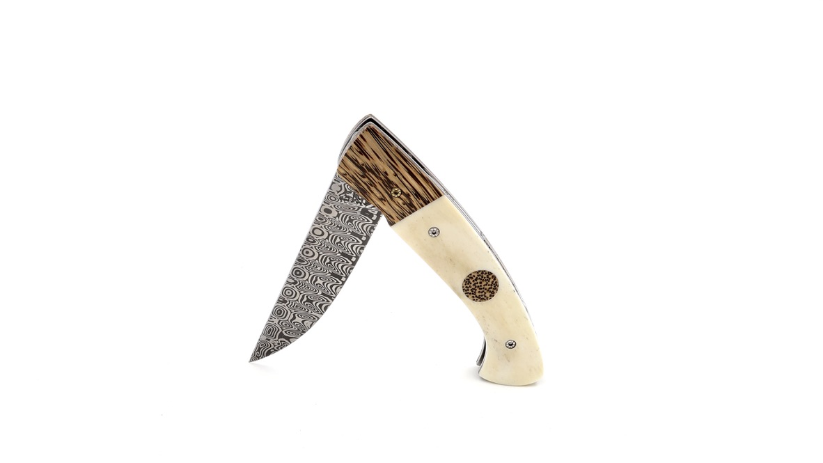 MANU LAPLACE 1515 ZULU palmwood and buffalo bone damascus MANU LAPLACE 1515 ZULU palmwood and buffalo bone damascus
