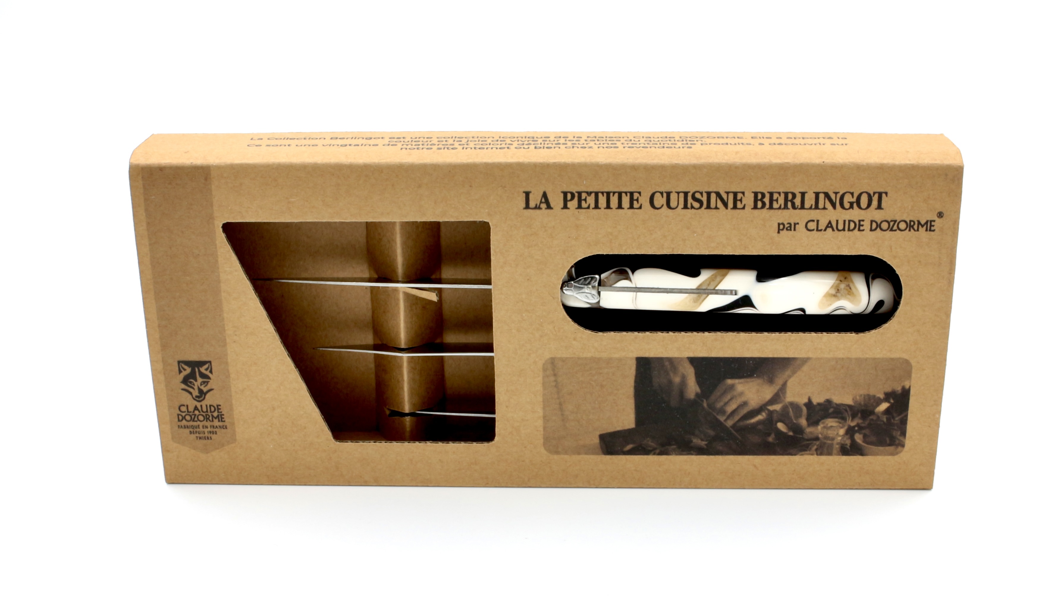Claude DOZORME BERLINGOT kleines Küchenmesser Set 4-tlg. 