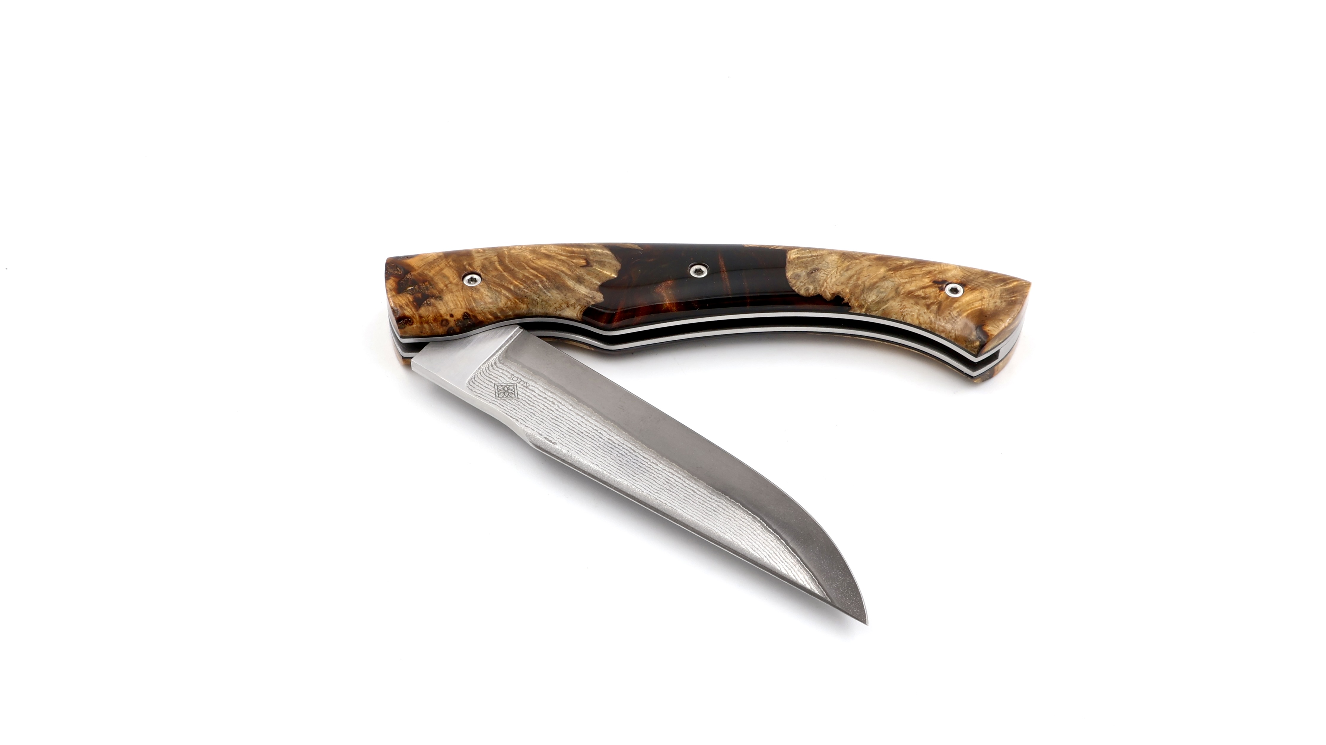 KLEOS Taschenmesser LYKOS Hybrid VG10 Damastklinge