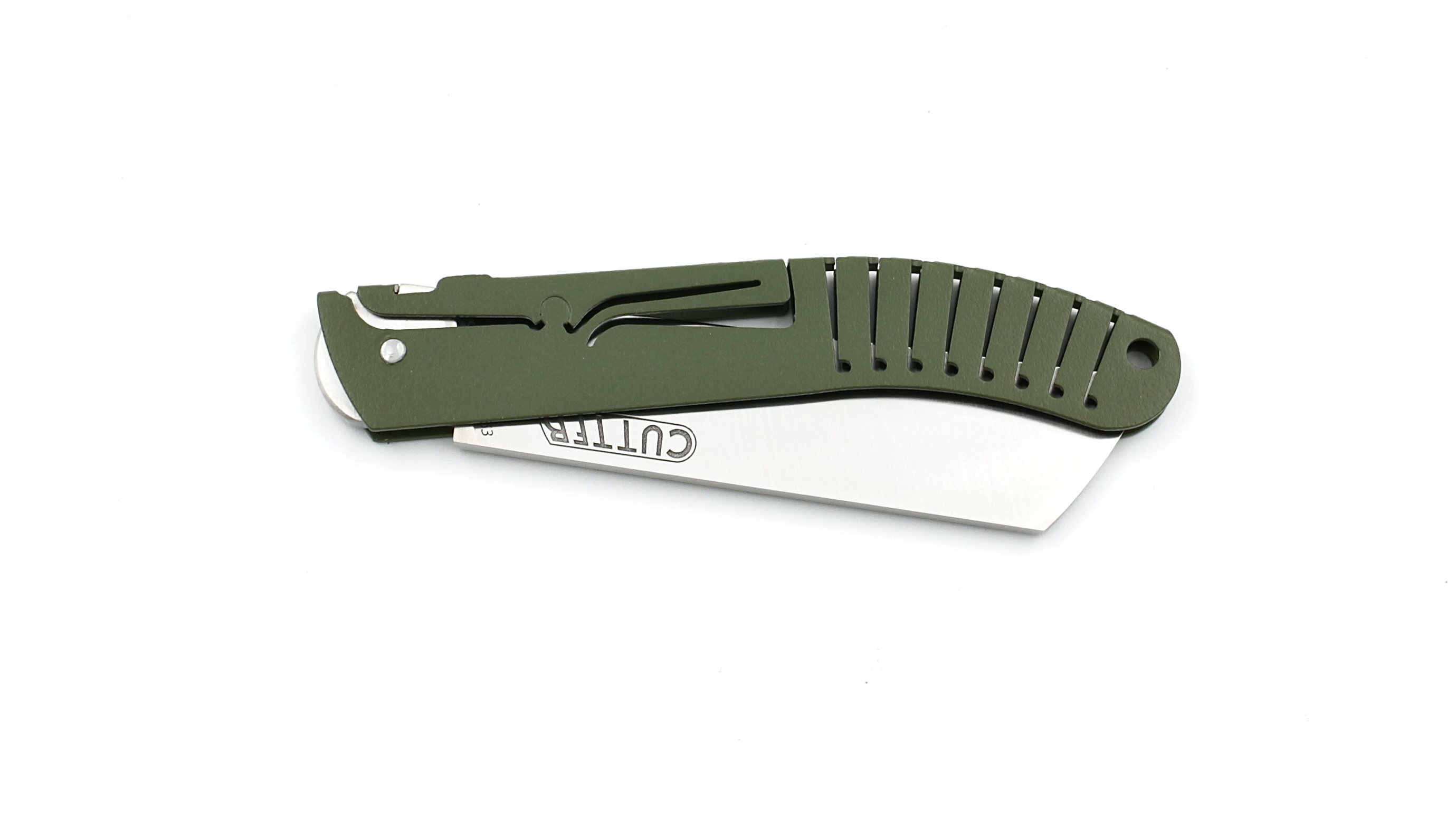 LIÉRANDE Thiers knife stainless steel 14C28N olive color LIÉRANDE Thiers knife stainless steel 14C28N olive color