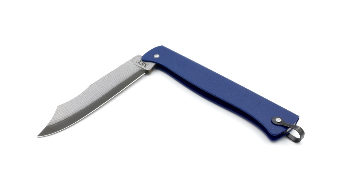 Cognet DOUK-DOUK knife 11 cm TAKEFU VG10 damascus sapphire blue
