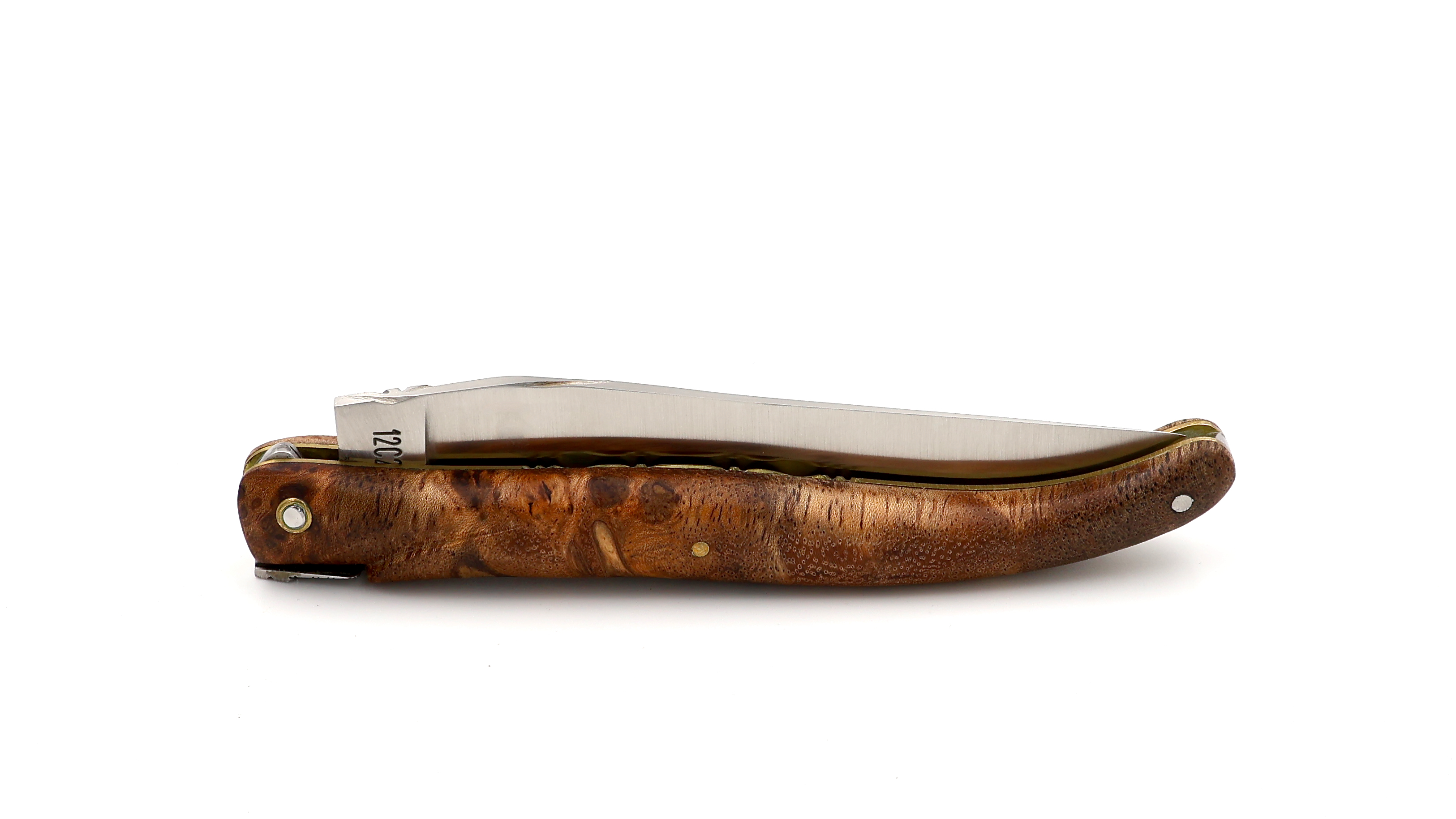 Laguiole en Aubrac Laguiole UNIQUE PIECE albizia- burl 12 cm