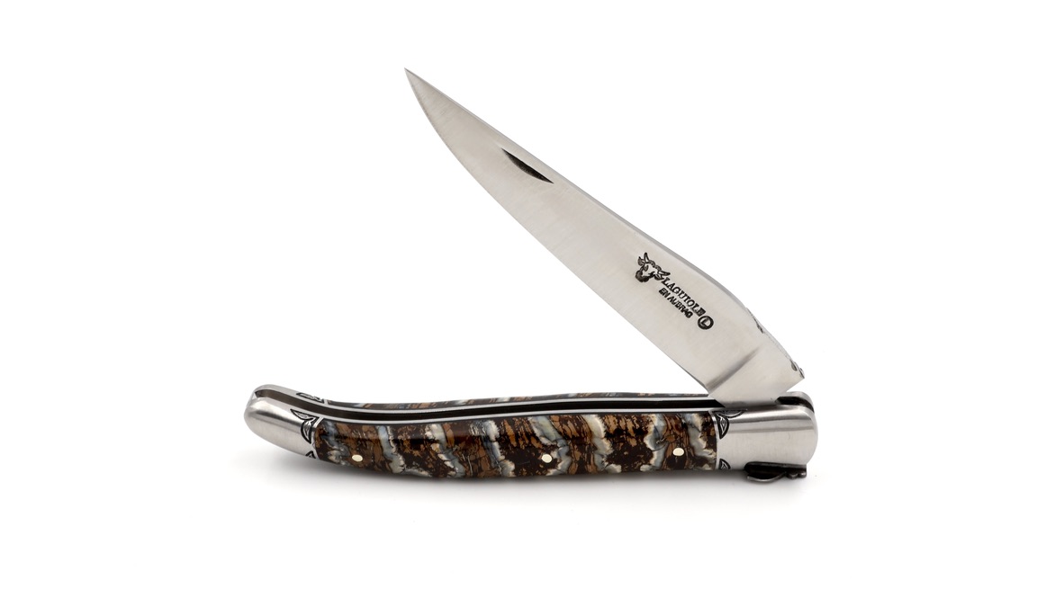 Meisterstück Laguiole en Aubrac Mammut-Backenzahn braun 12 cm    