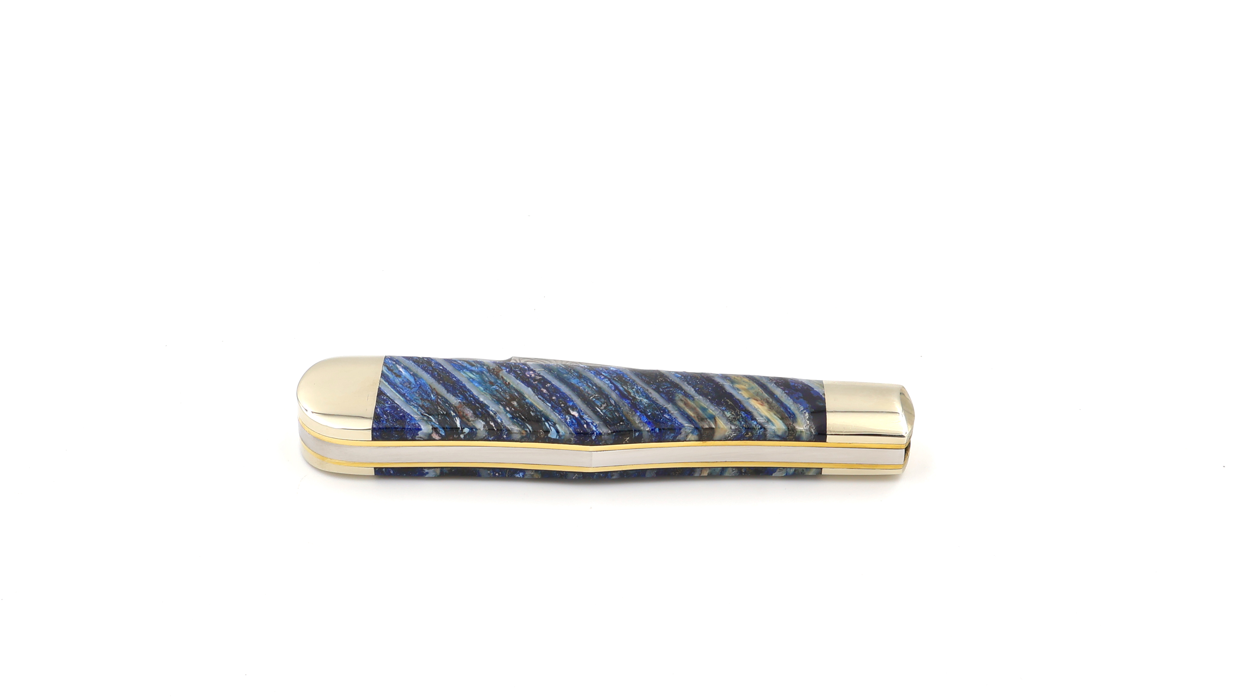 Robert Klaas Flaschen-Erl mammoth tusk stanless damascusblade